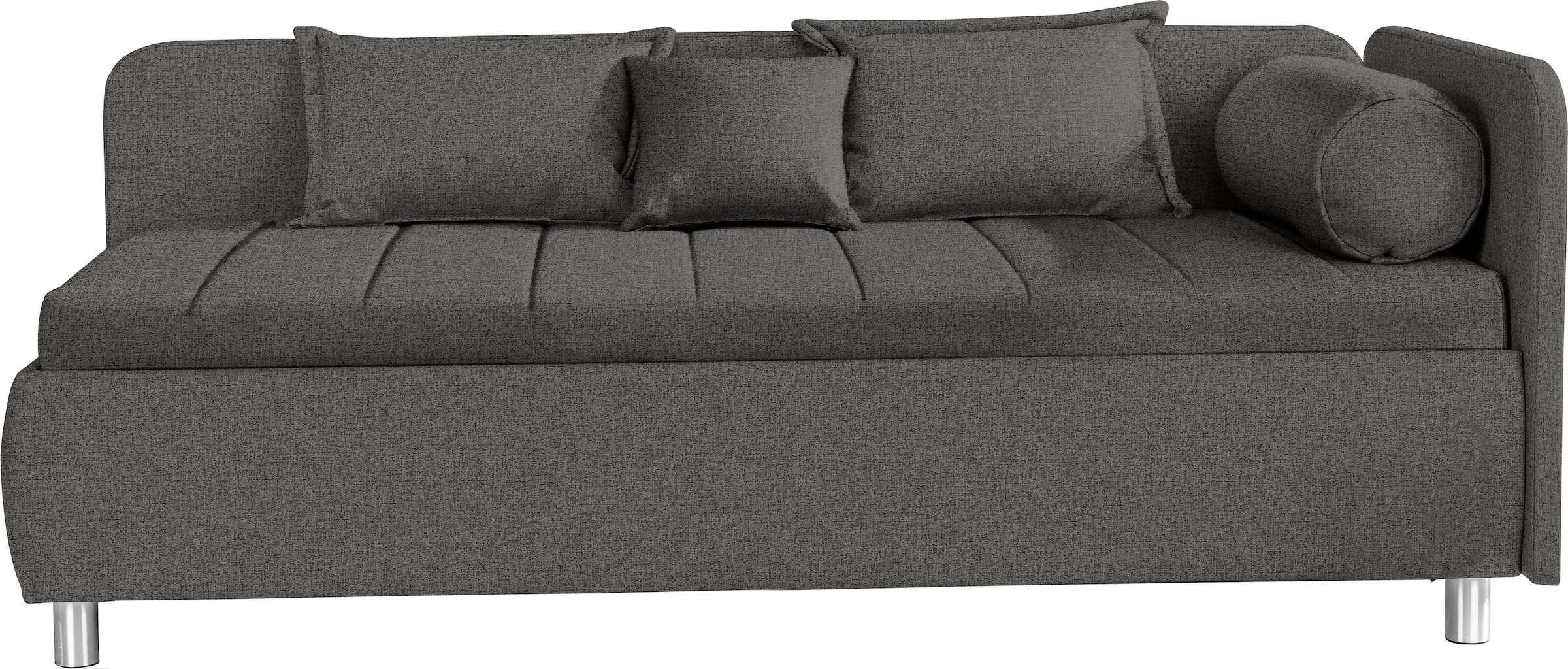 alina Schlafsofa "Kiana", mit Bettkasten und Zierkissen, Liegefläche 90/200 cm oder 100/200 cm