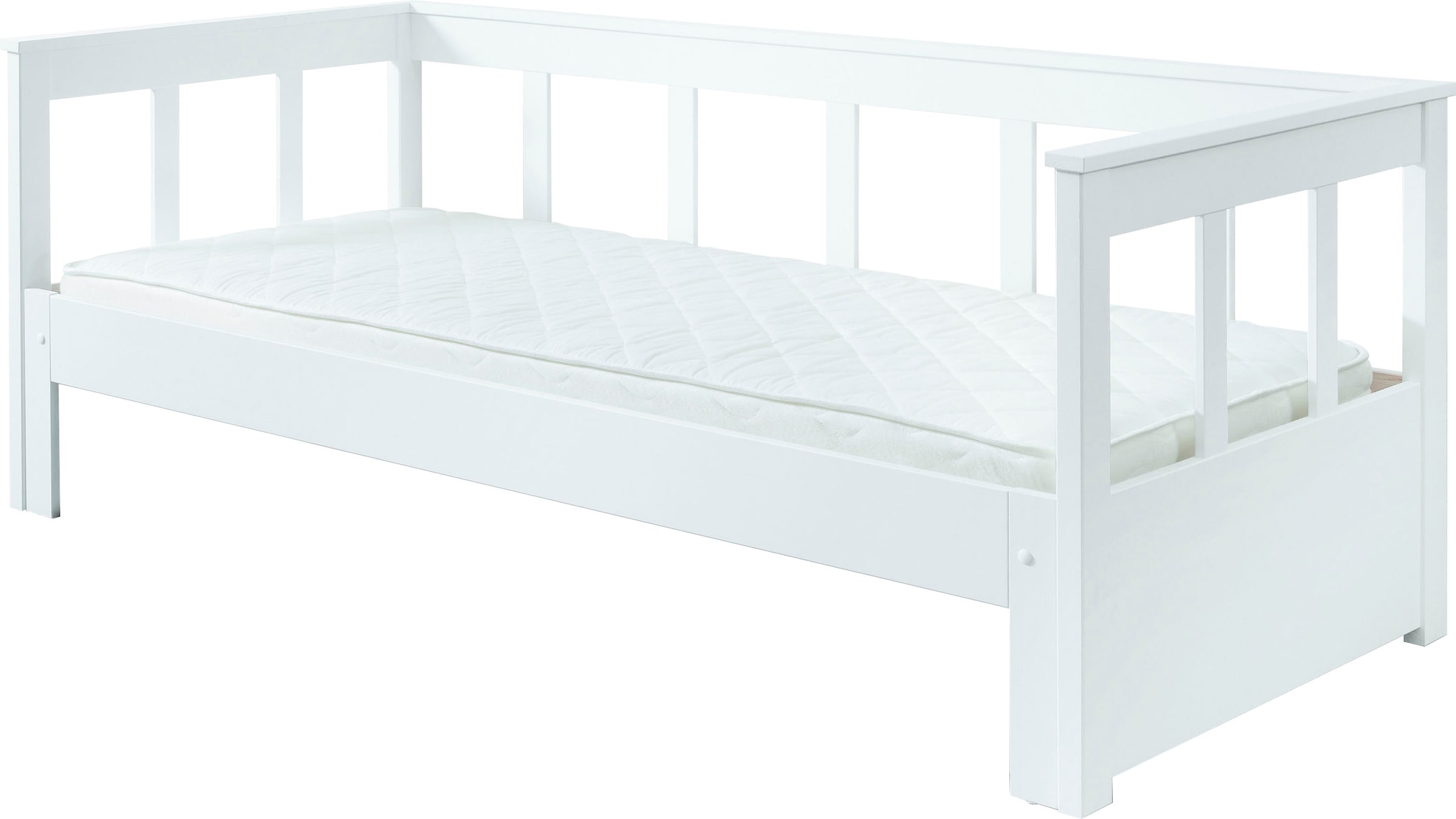 Vipack Bett »Vipack Pino«, Kojenbett mit Sprossen, LF 90x200 cm zum ausziehen auf 180x200 cm