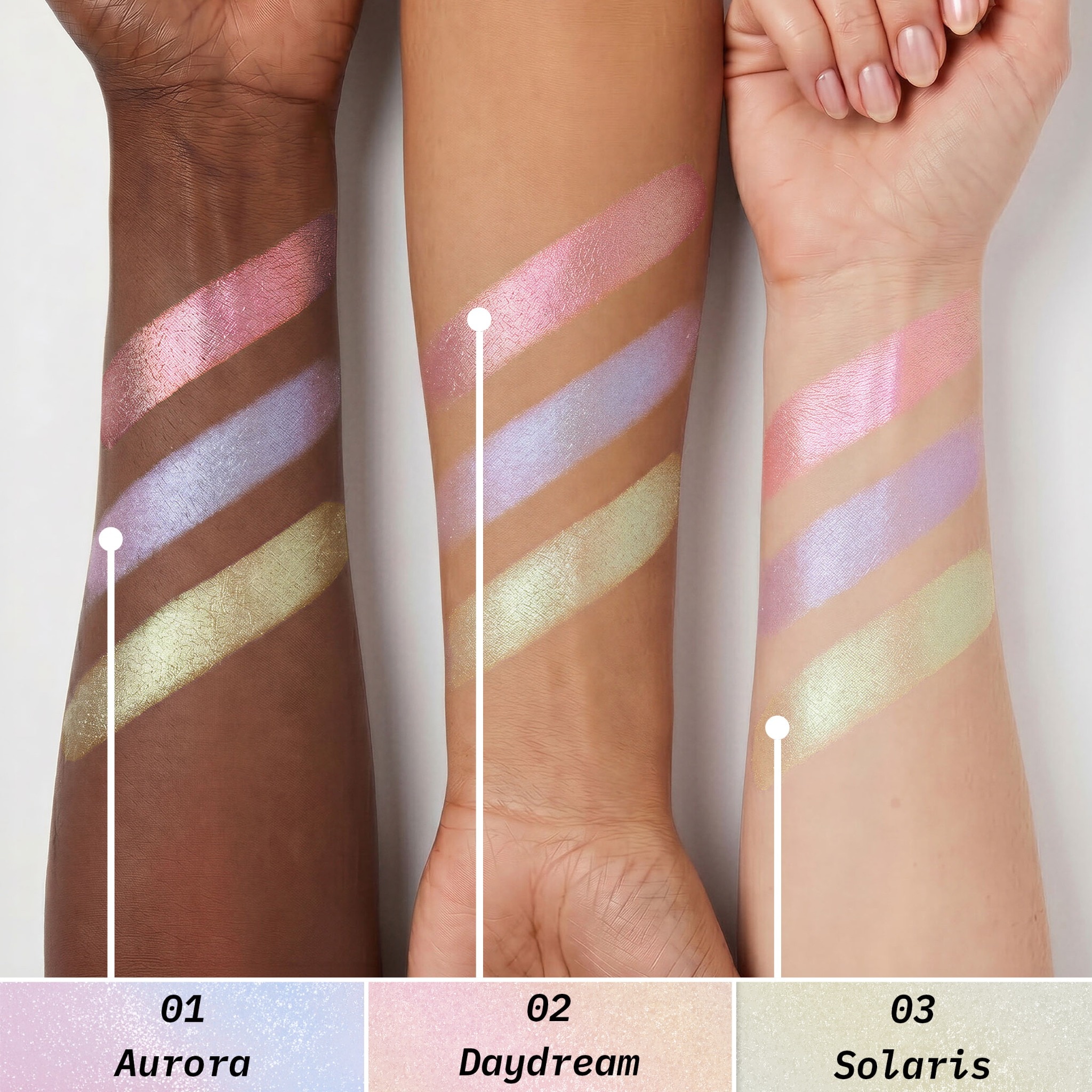 SANTE Lidschatten »Eyeshadow Aura Shade« Lidschatten, mit Duochrom Finish, langanhaltend