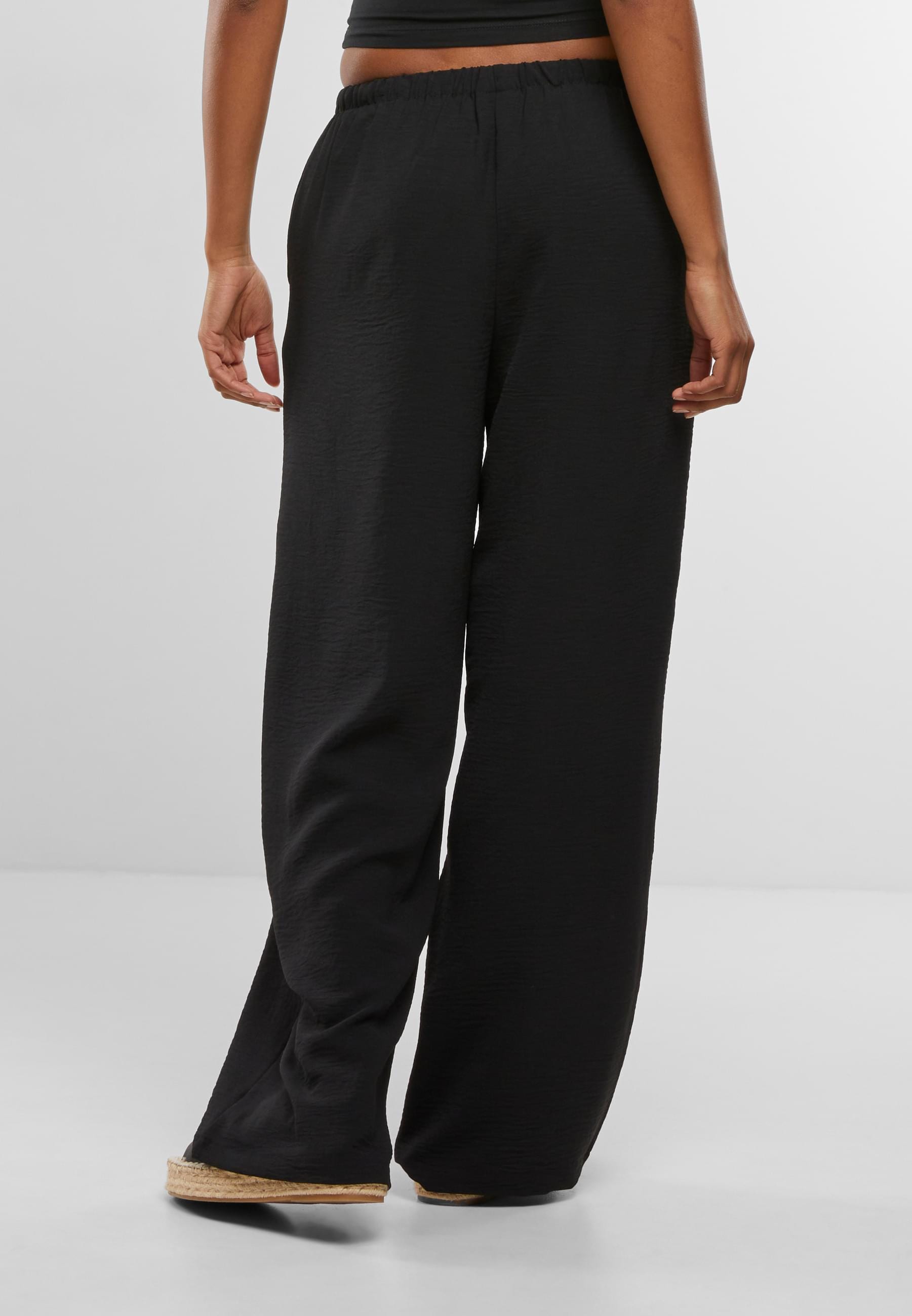 URBAN CLASSICS Stoffhose »Urban Classics Ladies Structured Wideleg Pants«, (1 tlg.)