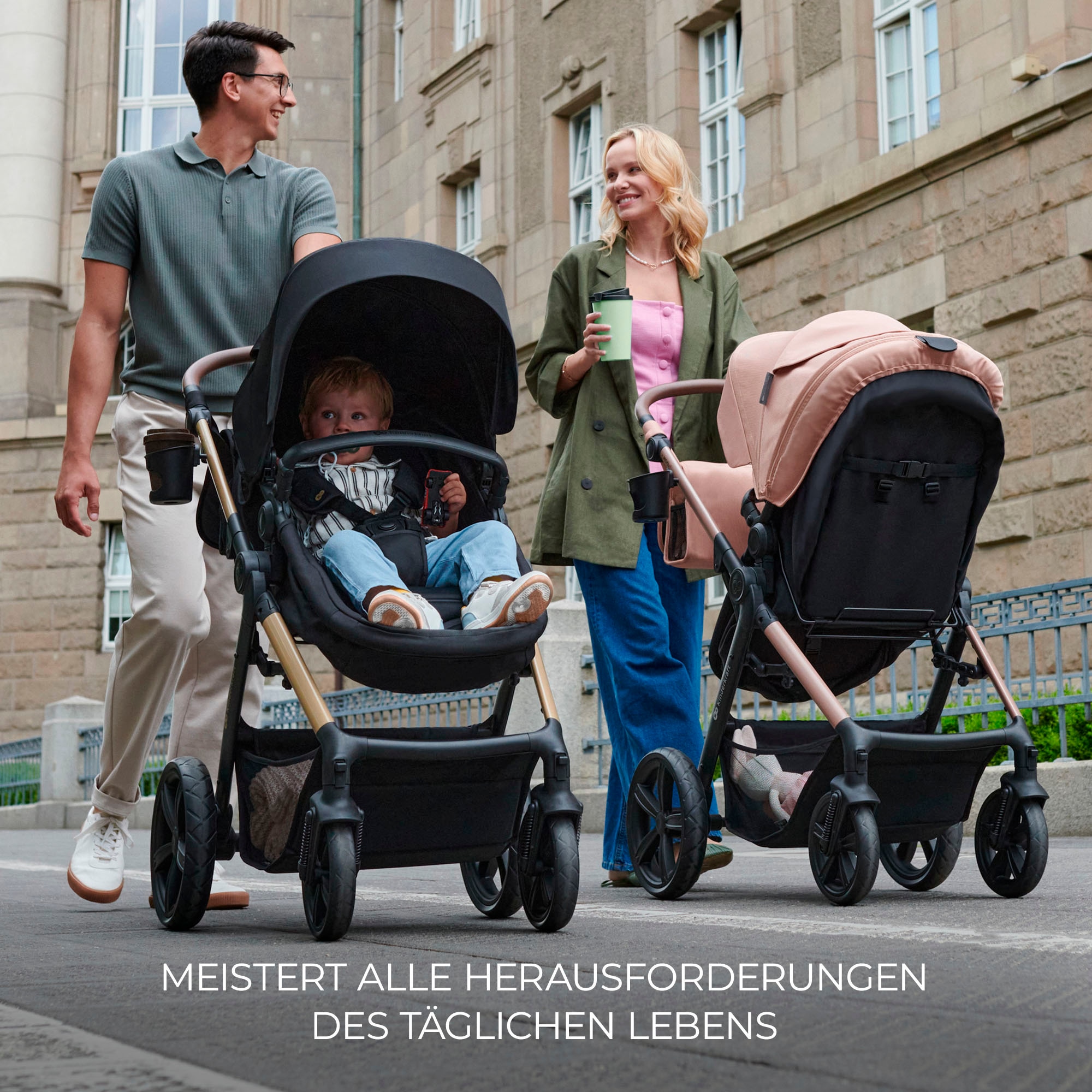 Kinderkraft Kombi-Kinderwagen »MOOV 2 4in1 EVA«, 27 kg, mit EVA-Rädern
