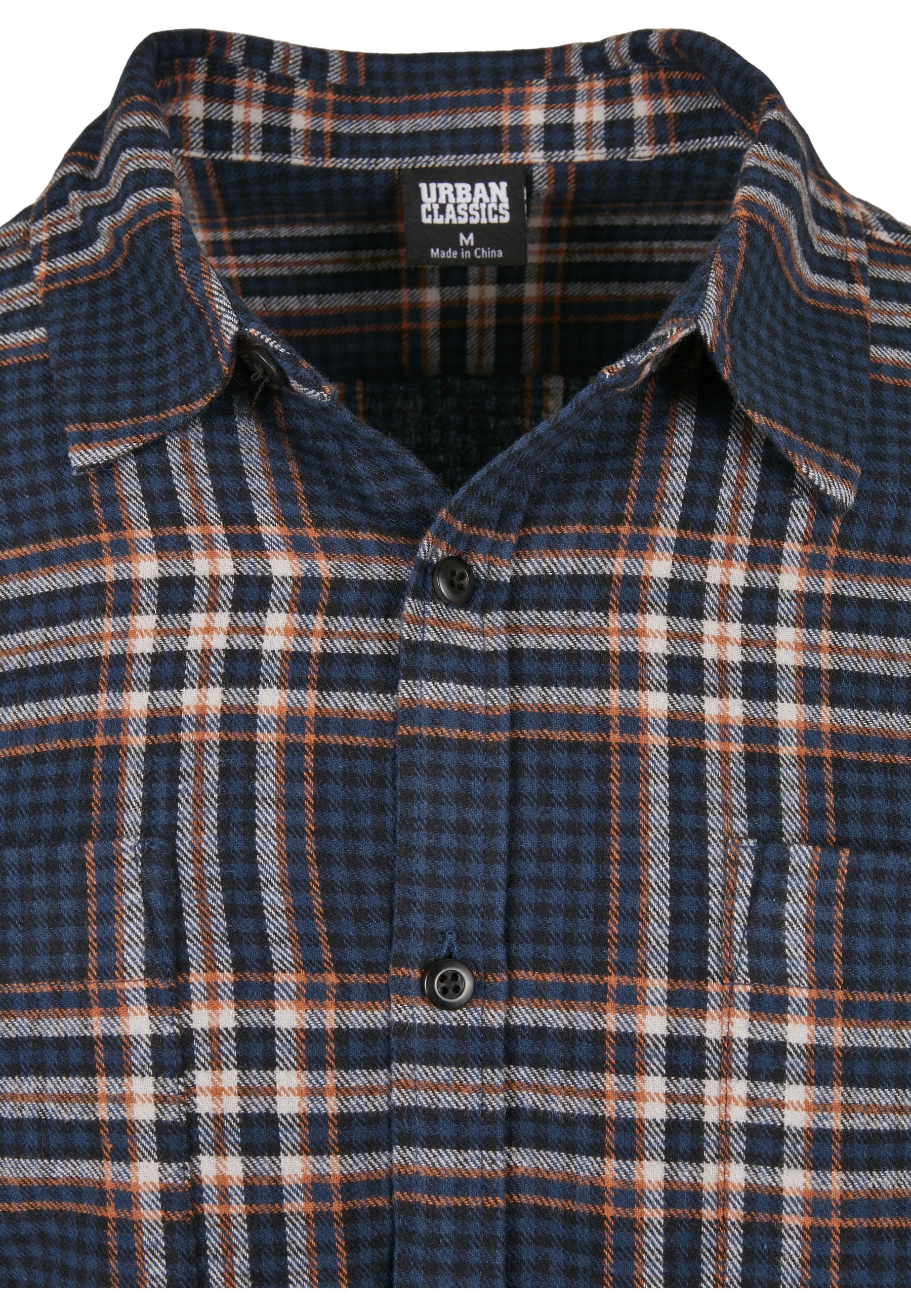 URBAN CLASSICS Langarmshirt »Urban Classics Herren Checked Campus Shirt« 1 Stk.