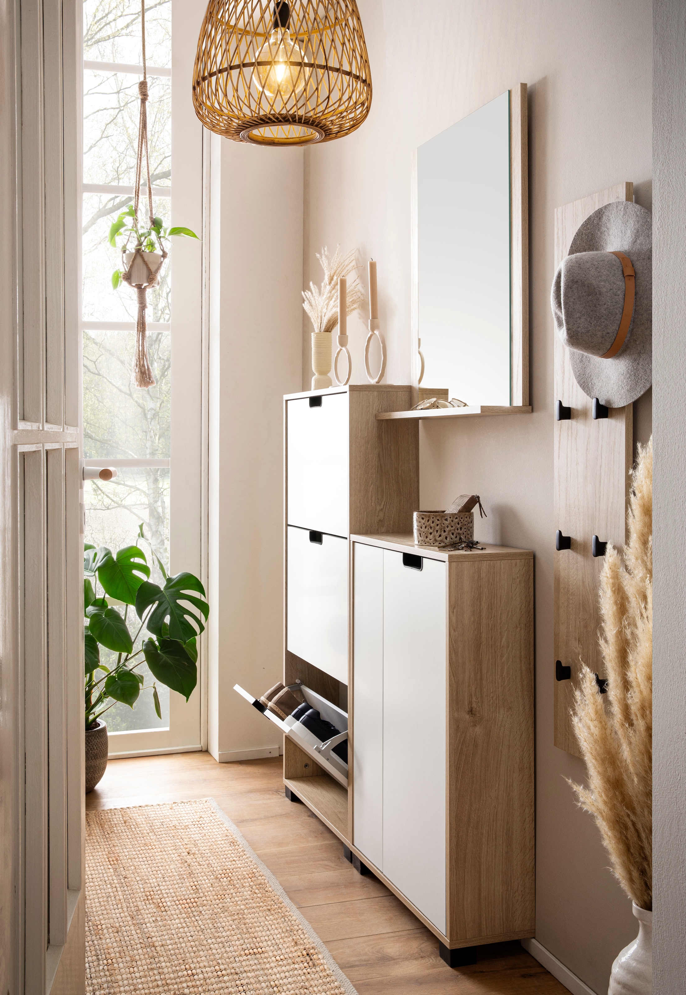 Schildmeyer Stauraumschrank »Emmik, Breite 60 cm, platzsparend, verstellbare Einlegeböden«, Made in Germany