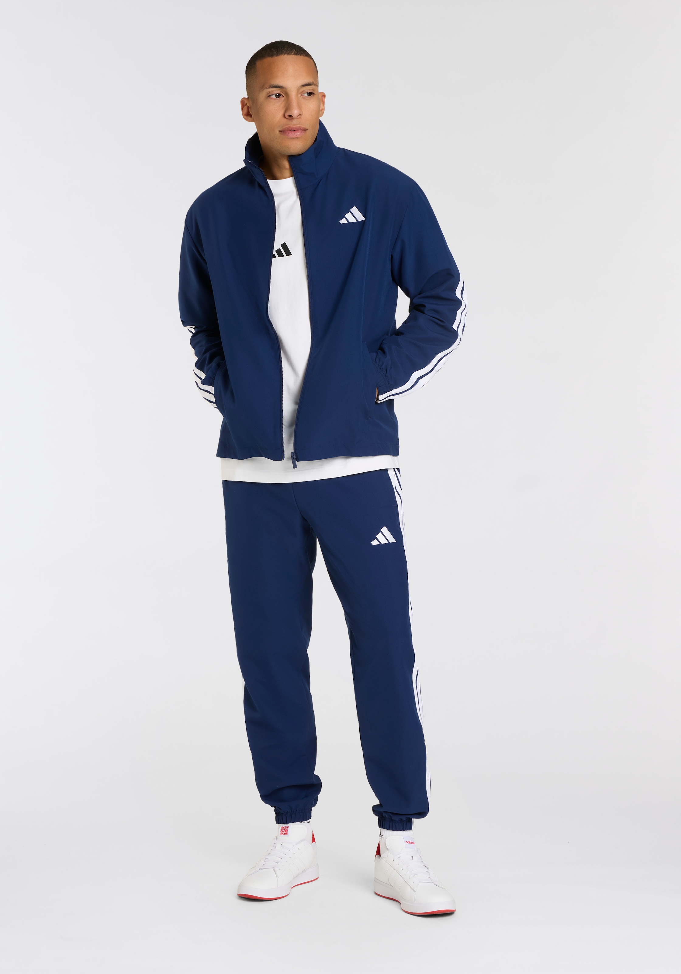 adidas Sportswear Trainingsanzug »M 3S WV TT TS«, (2 tlg.), drei Streifen Woven Tracksuit