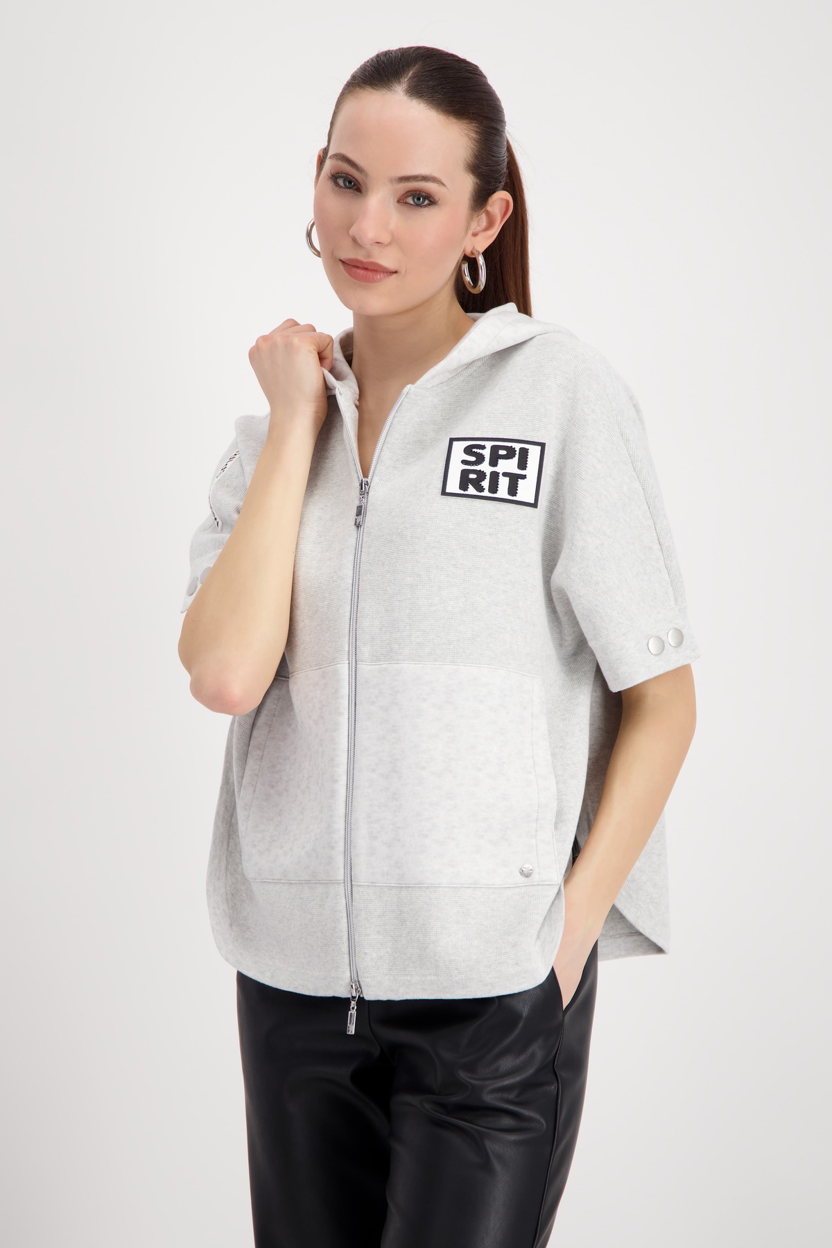Monari Strickcape "Jacke Strickcape", Loose fit mit Rundhalsausschnitt günstig online kaufen