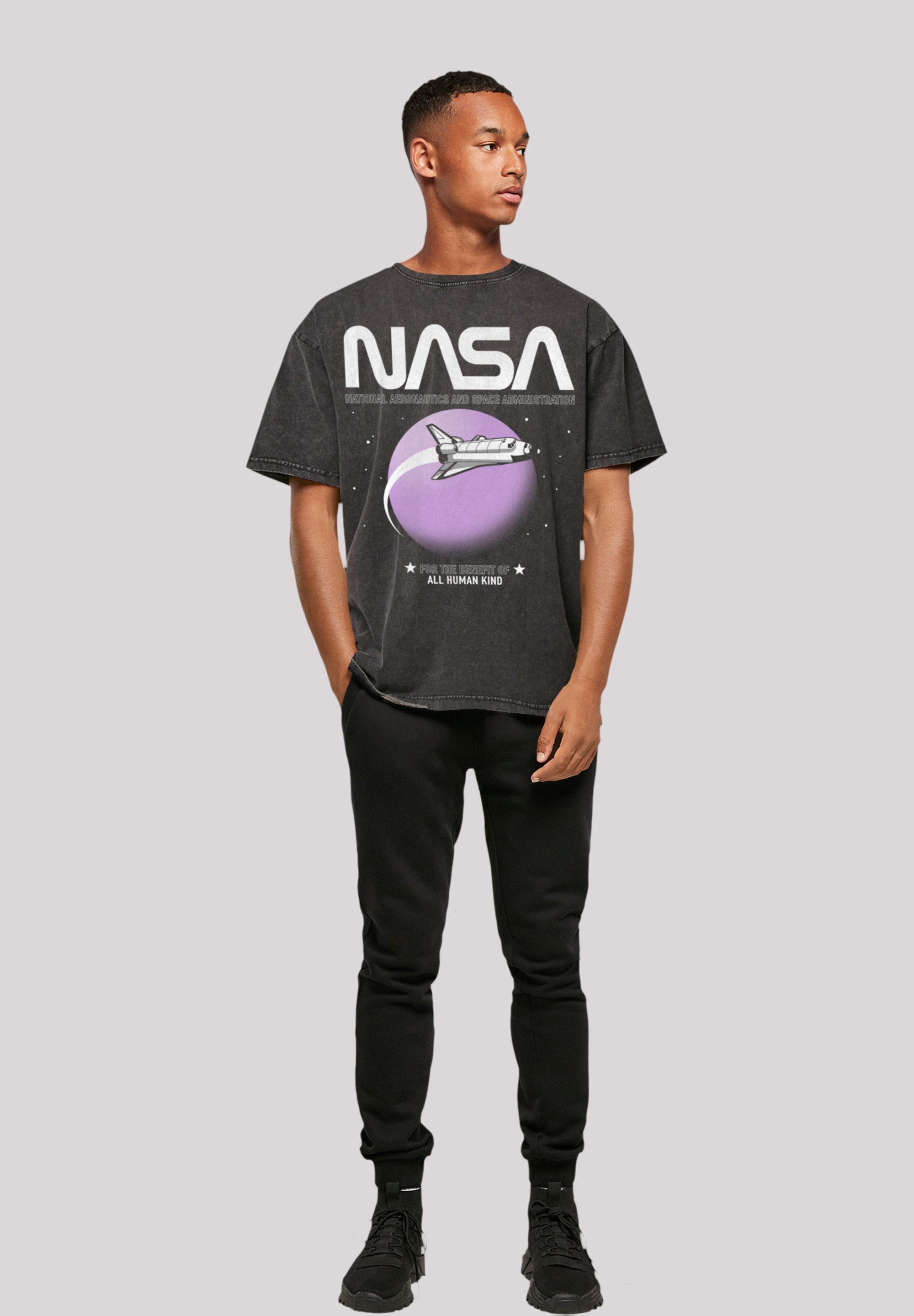 F4NT4STIC T-Shirt »NASA Shuttle Orbit«, Print