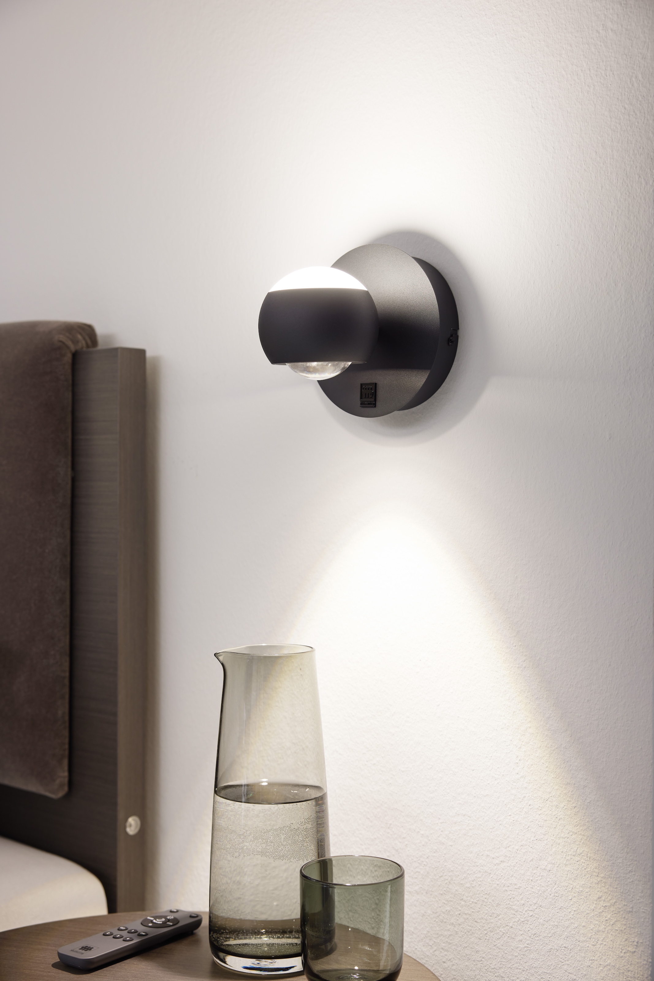 Musterring LED Wandleuchte »CANNON, 1-flammige LED Wandlampe 5W 500Lumen 2300-4000K CCT« LED-Board 1 Stk. Farbwechsler | warmweiß - kaltweiß mit Fernbedienung, schwenkbares up-and-down Licht dimmbar Memory
