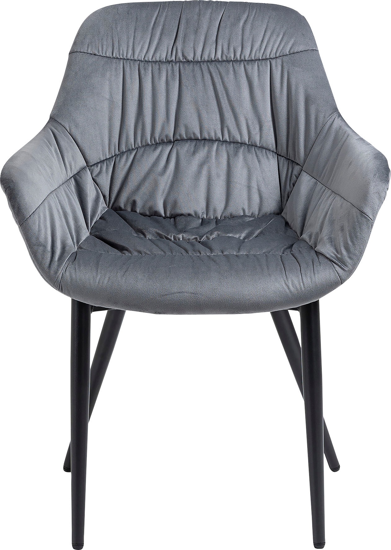 Thumbnail - SalesFever Armlehnstuhl "Stilvoller Esszimmerstuhl für Komfort" () Esszimmerstuhl, Wabensteppung aussen, Quersteppung in...