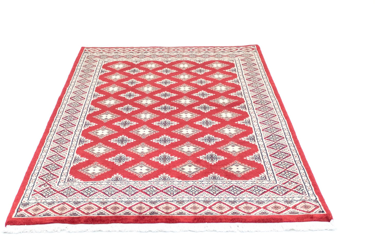 Teppich »Buchara Teppich handgeknüpft rot«, rechteckig