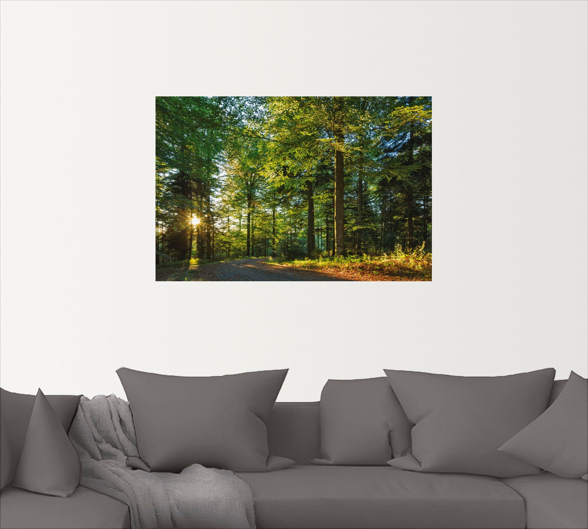 Artland Wandbild "Waldweg im Romantischen Schwarzwald", Waldbilder, (1 St.) günstig online kaufen