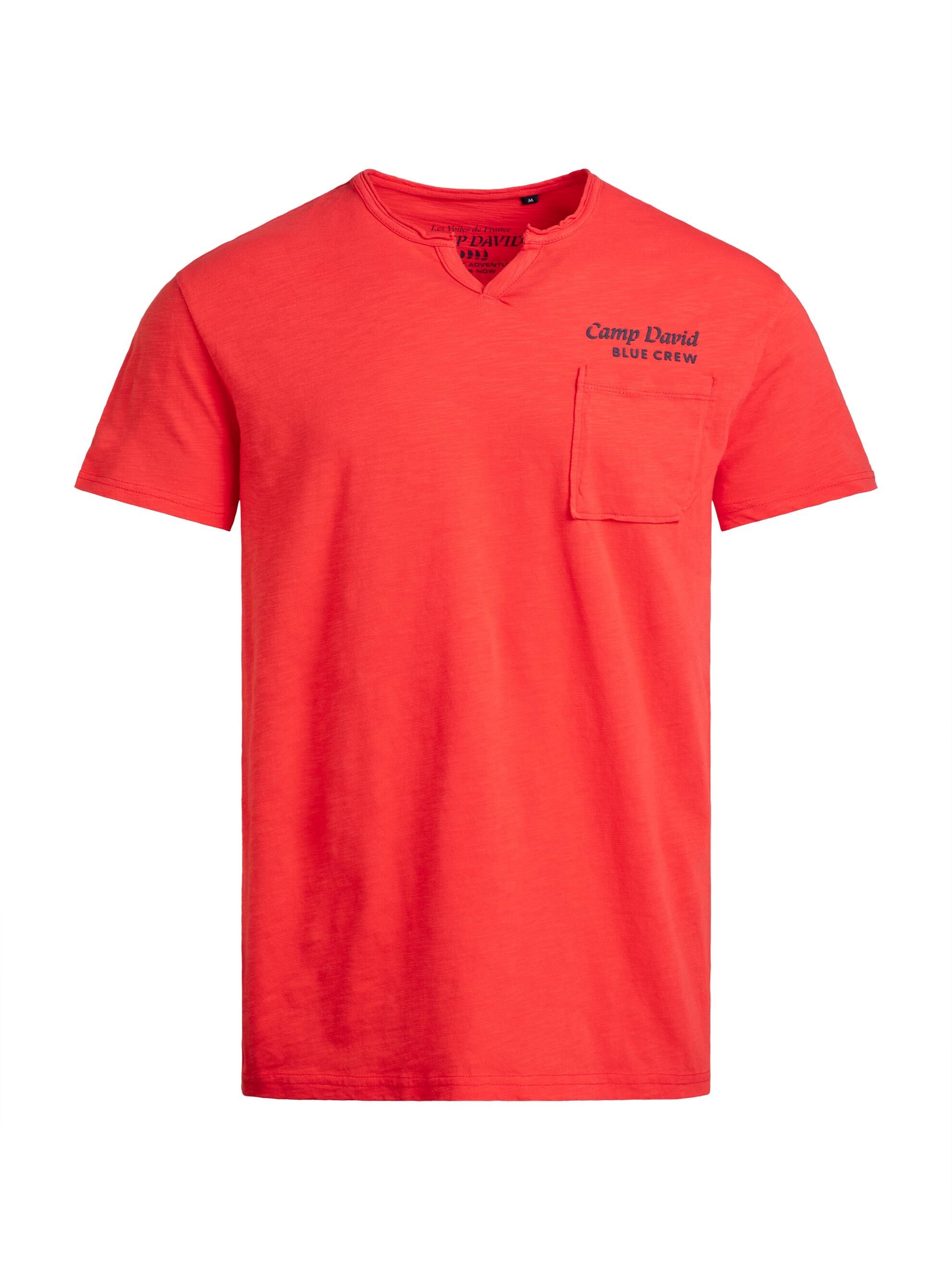 CAMP DAVID Rundhalsshirt mit Brusttasche