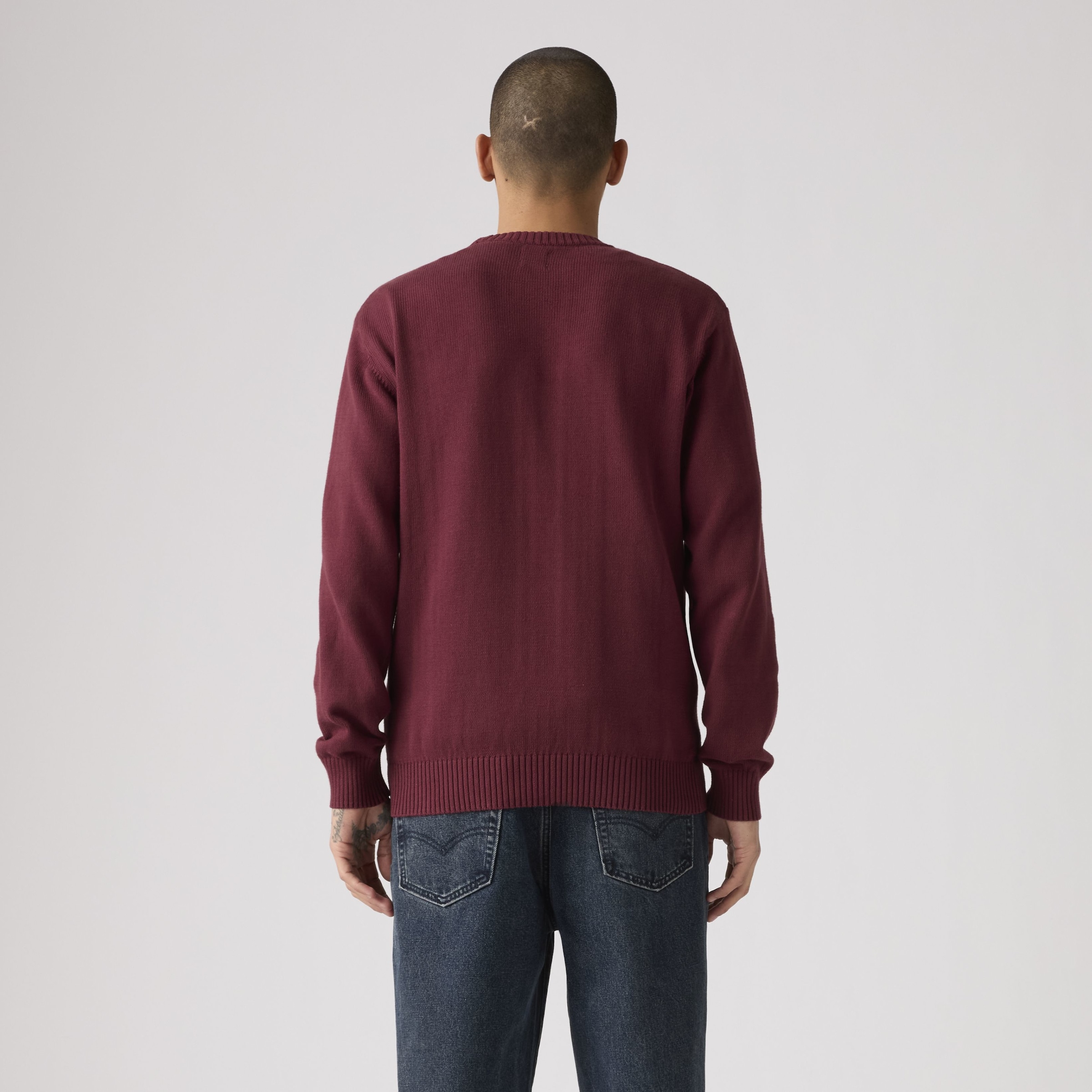Levi's® Strickpullover »CLASSIC HM SWEATER« mit Logostickerei und aus reiner Baumwolle