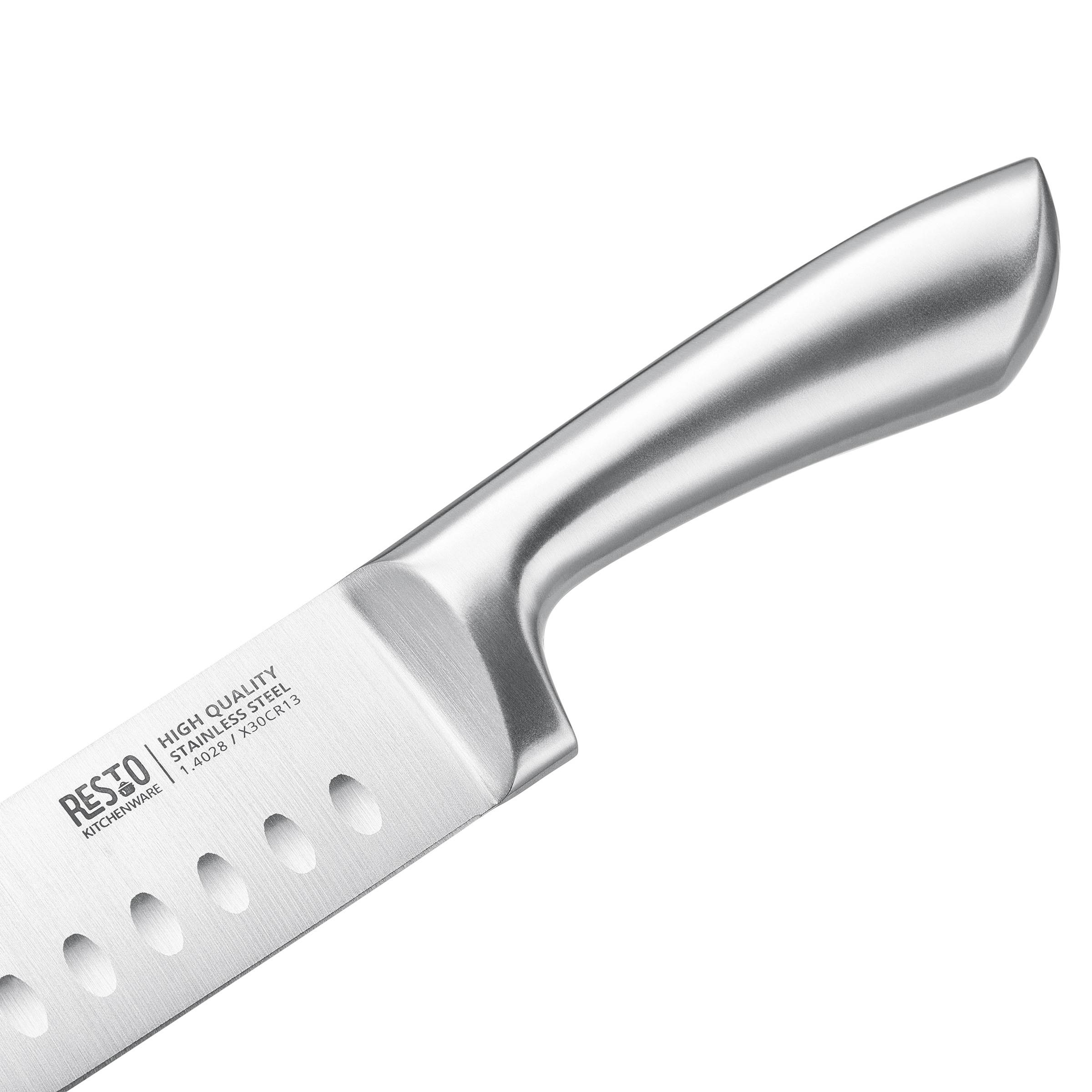 RESTO Kitchenware Messer-Set »Merope, Edelstahlmesser 3-teilig in Magnet-Geschenkbox« Santoku-Messer 18 cm, Universalmesser 13 cm, Schälmesser 9 cm