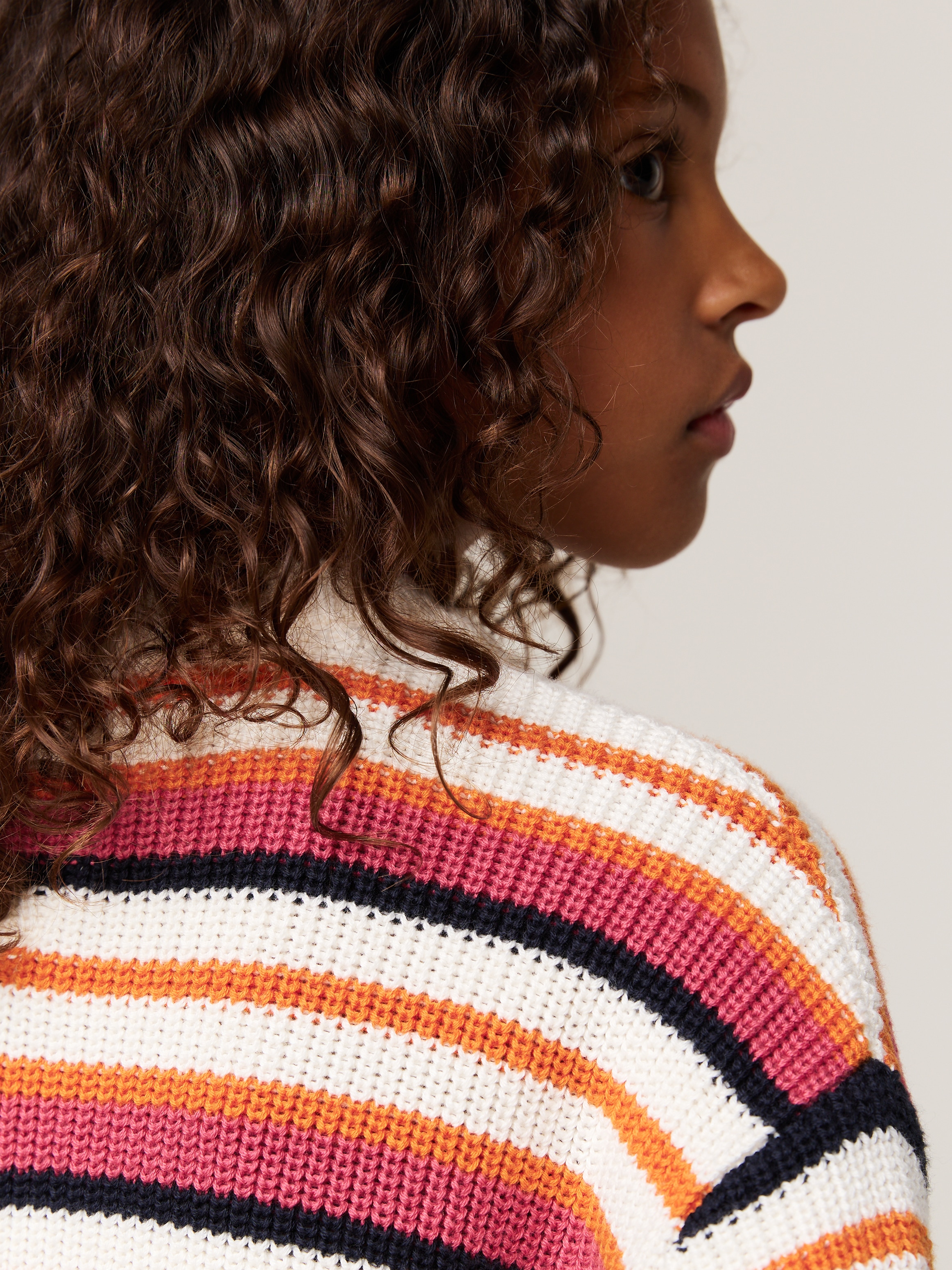 Tommy Hilfiger Strickpullover »ESSENTIAL STRIPE SWEATER«, mit bunten Streifen