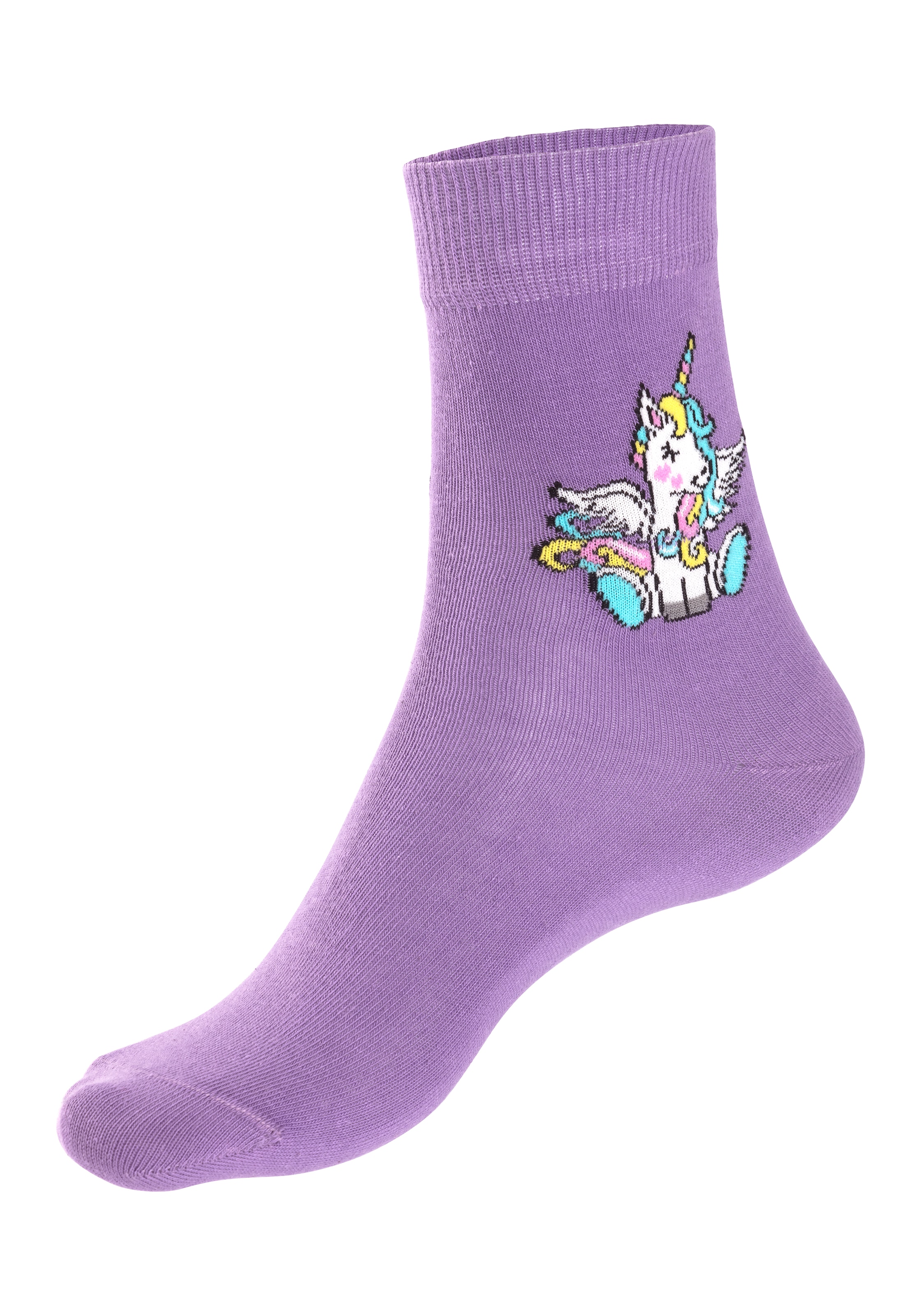 H.I.S Basicsocken, (4 Paar), mit Motiven ▷ für Einhorn BAUR 