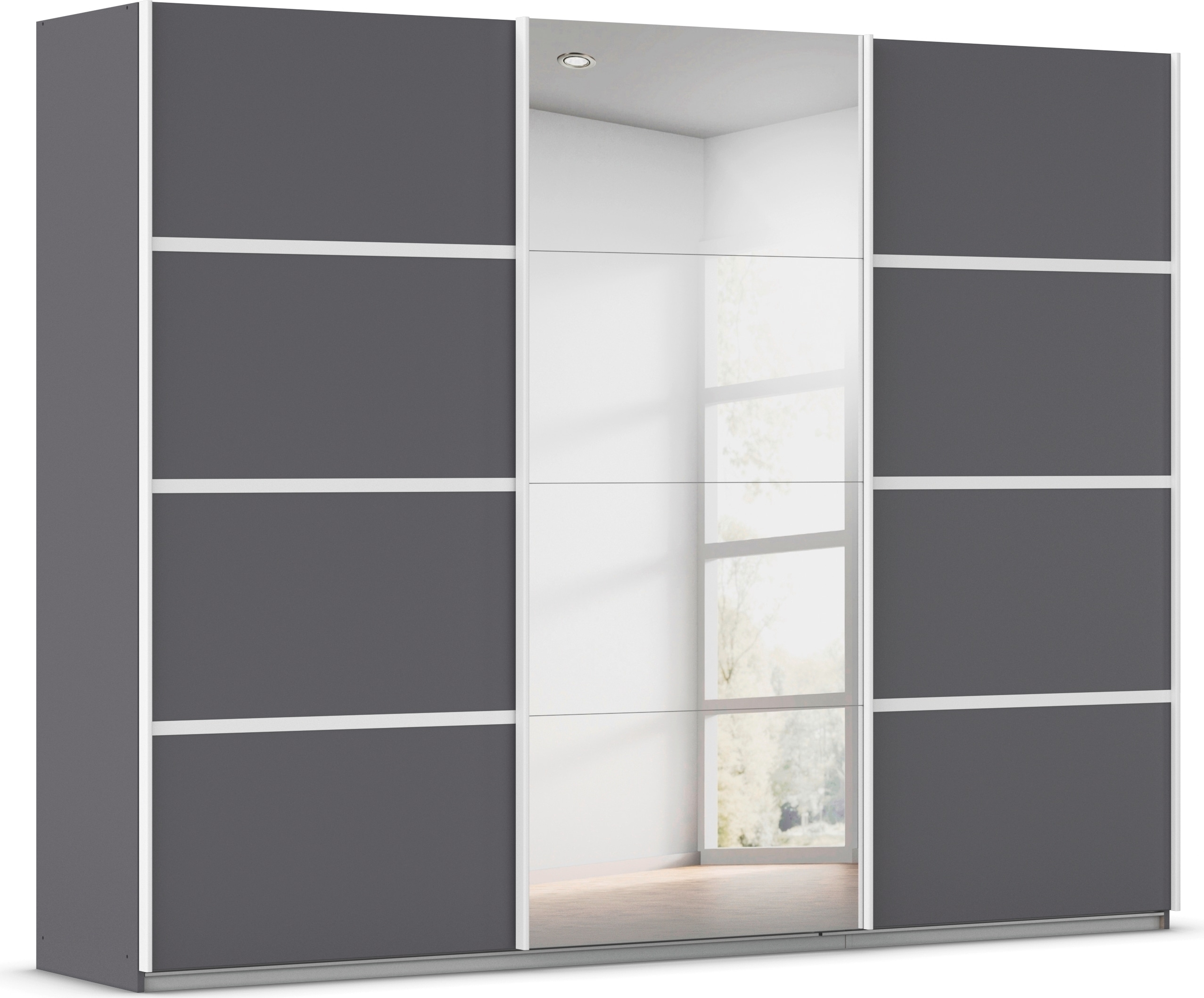 OTTO home Kleiderschrank "Mehrzweckschrank Aktenschrank Möbel Mietswohnung Schlafzimmer AVOLA" 3 verschiedene Ausstattungen BASIC/CLASSIC/PREMIUM (inkl. SOFT-CLOSE), mit eleganten Zierleisten in Chrom, Schwarz oder Weiß MADE IN GERMANY