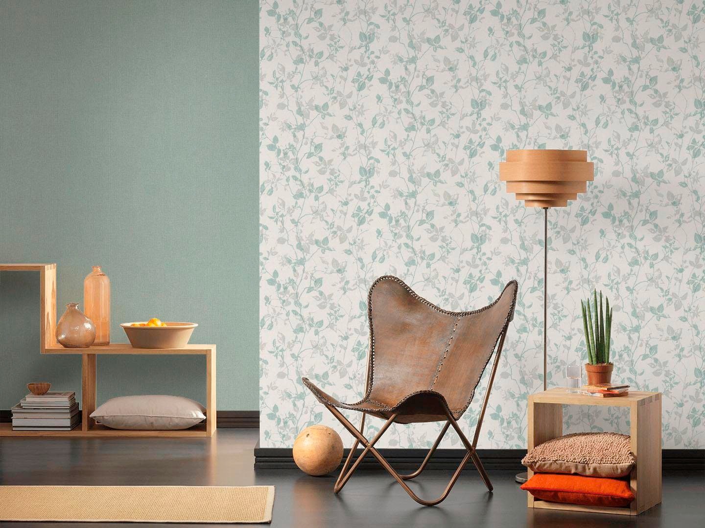 living walls Vliestapete »Hygge« einfarbig | uni | unifarben leicht strukturiert Uni Tapete einfarbig Tapeten Wohnzimmer Schlafzimmer Küche modern Büro