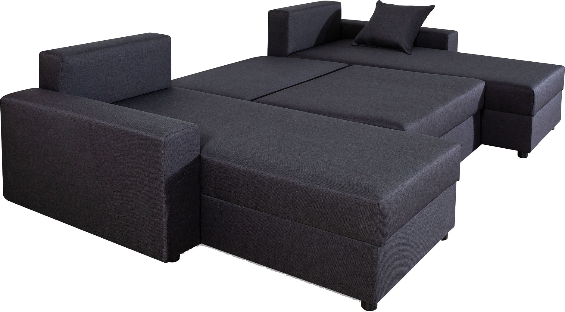 COLLECTION AB Wohnlandschaft »Pico U-Form«, Wohnlandschaft,2 X Ottomane,Polyätherschaum Polsterung