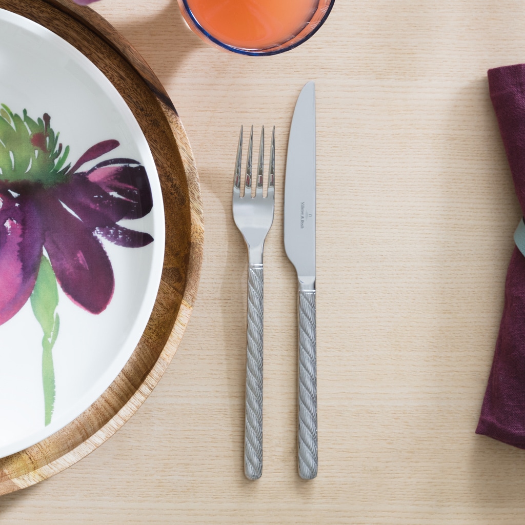 Villeroy & Boch Tafelmesser »Tafelmesser Montauk 237 mm 6er Set silber« Spülmaschinenfest