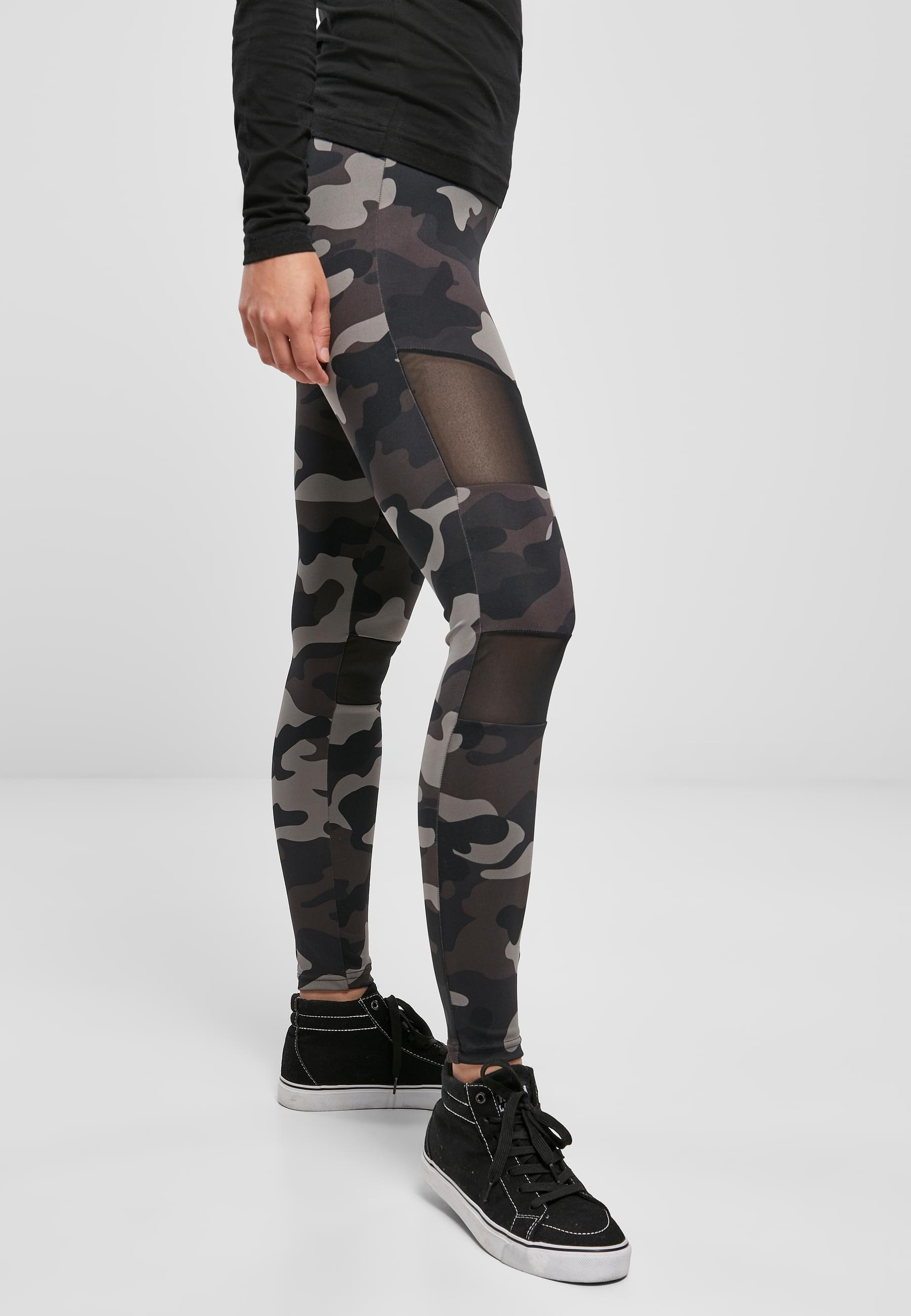 URBAN CLASSICS Leggings »Urban Classics Damen Ladies Camo Tech Mesh Leggings«, (1 tlg.)