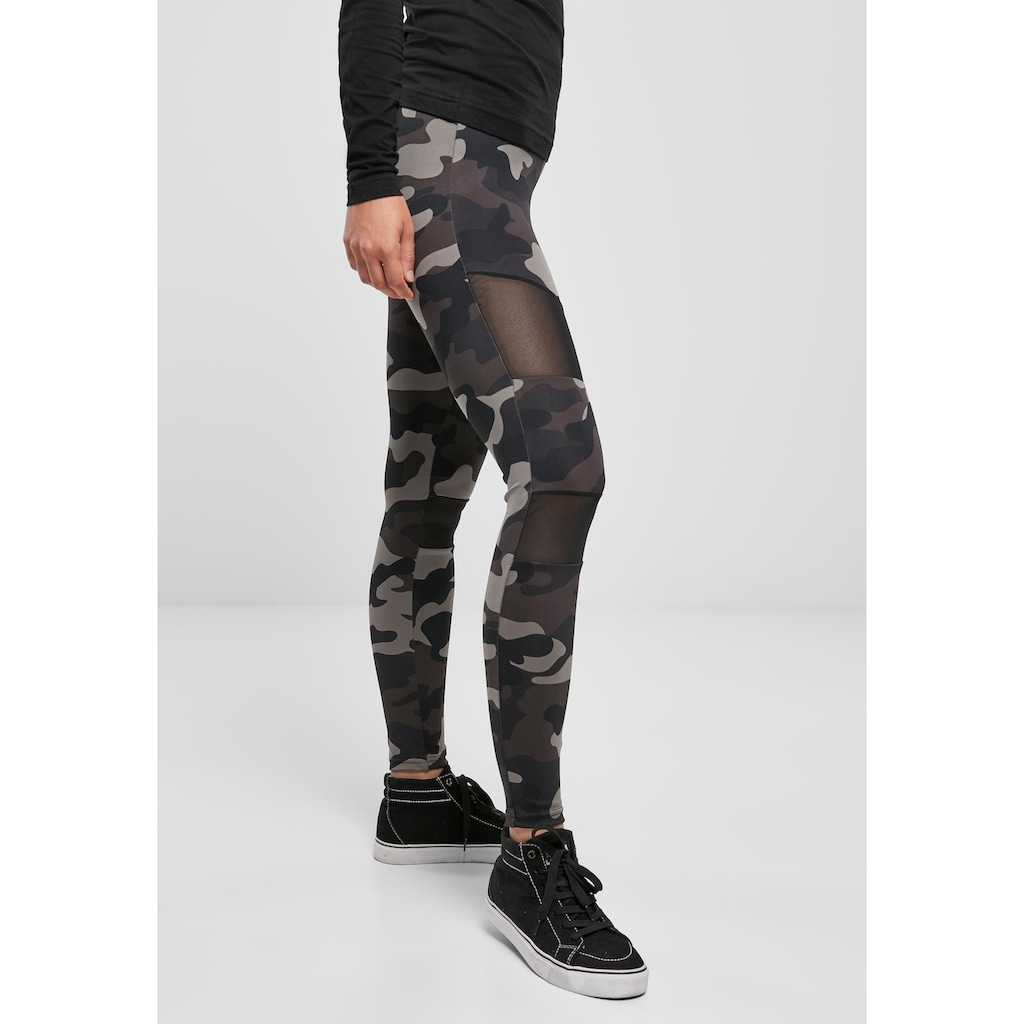 URBAN CLASSICS Leggings »Urban Classics Damen Ladies Camo Tech Mesh Leggings«, (1 tlg.)