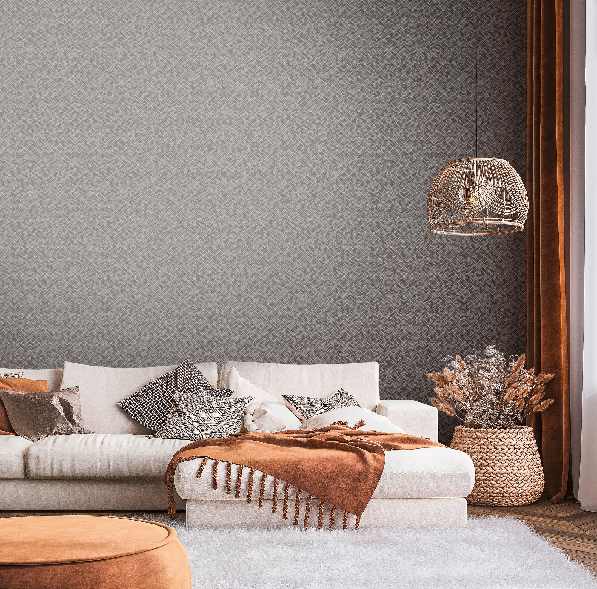 living walls Vliestapete »Metropolitan Stories. Travel Styles. Tapete Grafisch«, glänzend-abstrakt-organisch, Metallic-Tapete Grafik Metallisch Glänzend Designtapete Hochwertig