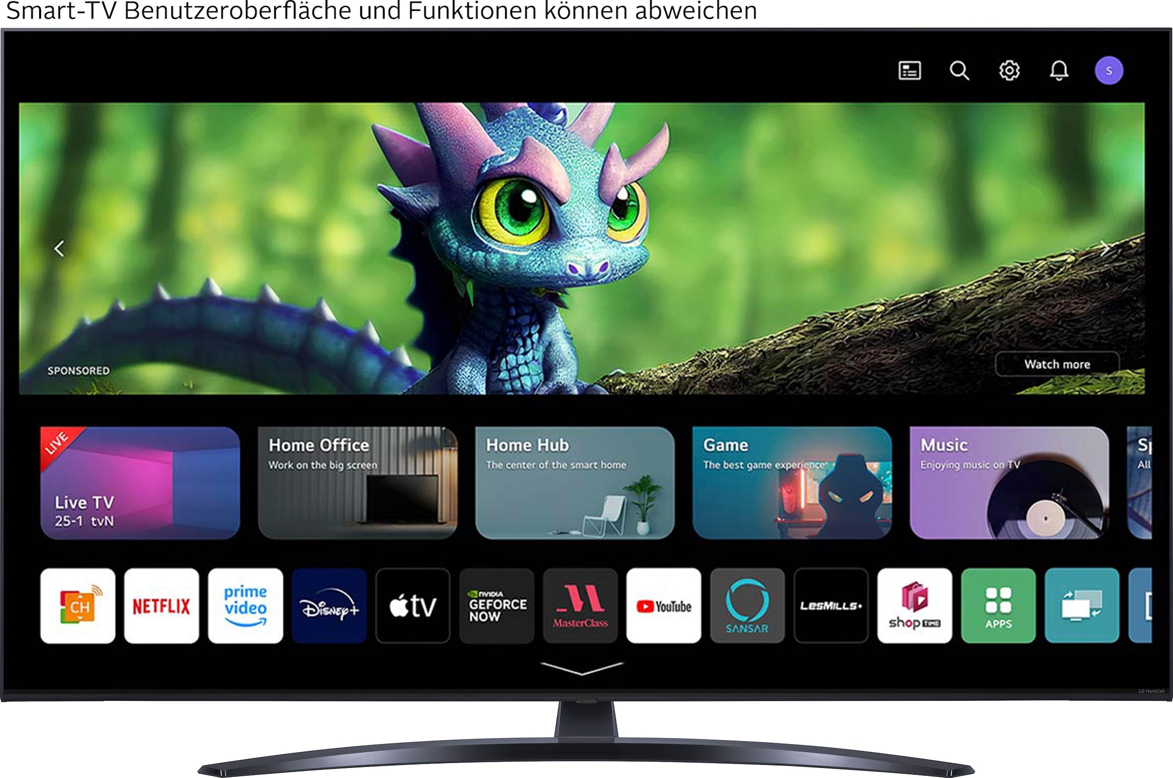 LG LED-Fernseher »55NANO766QA«, 4K Ultra HD, Smart-TV