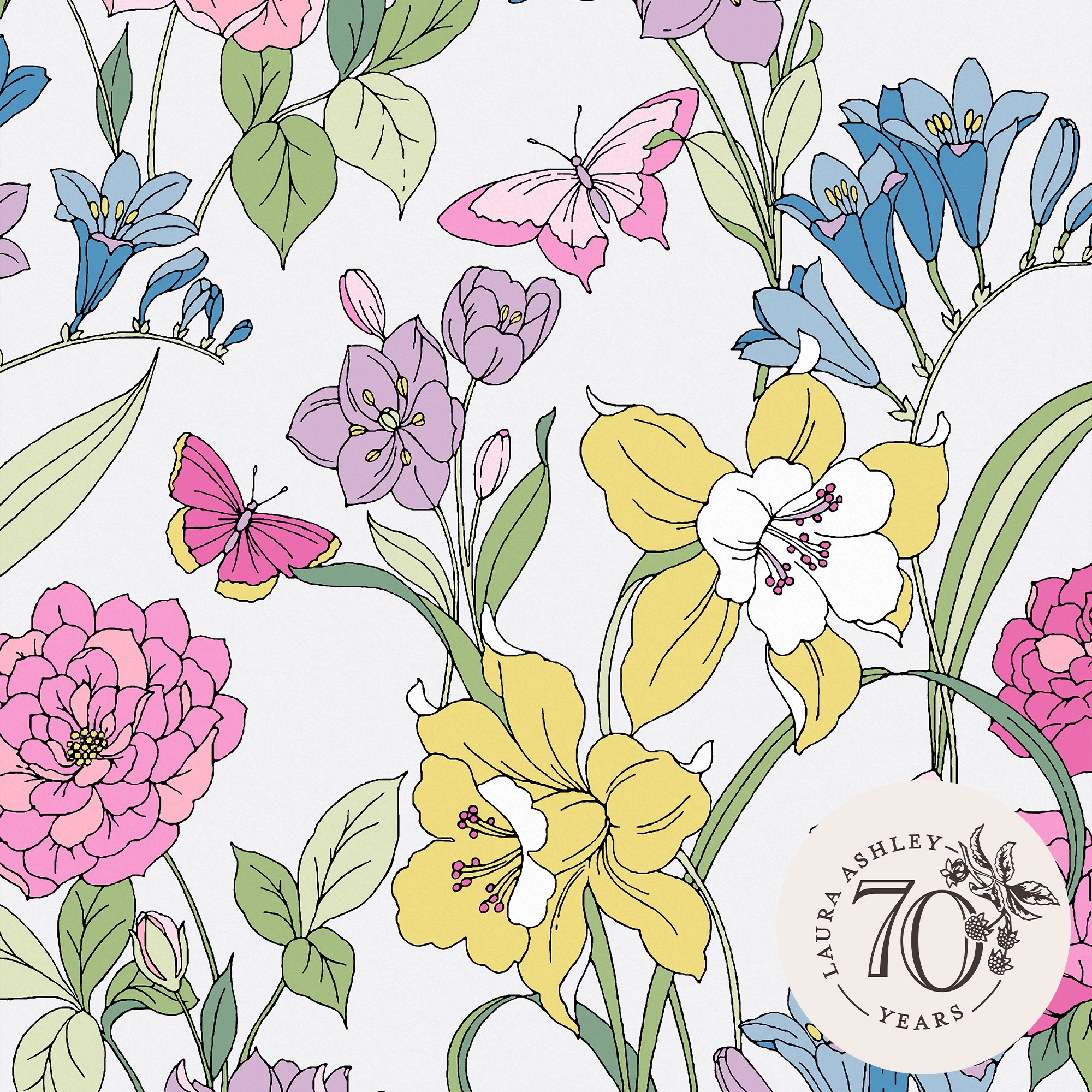 LAURA ASHLEY Vliestapete »Gilly Multi«, 10mx52cm