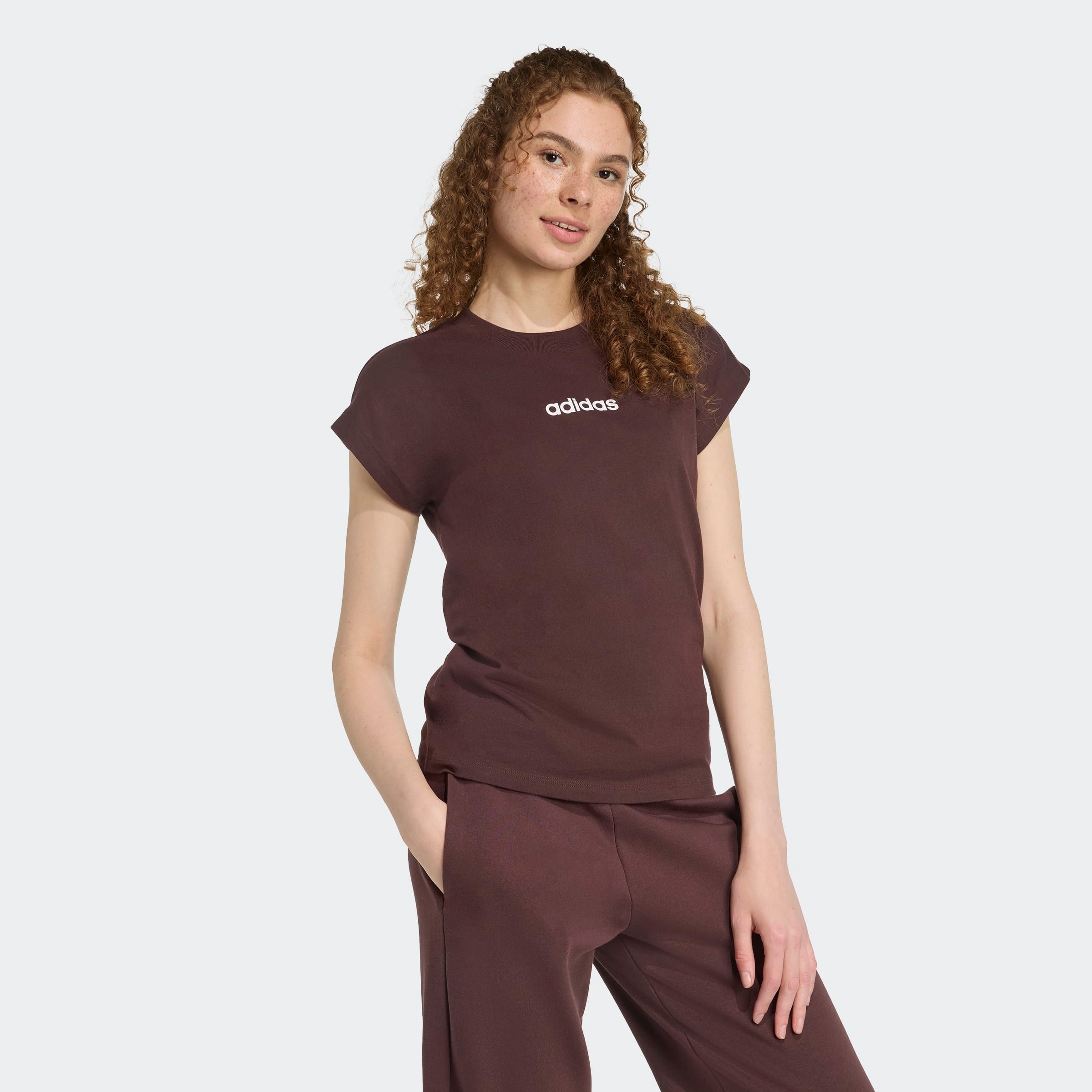 adidas Sportswear T-Shirt "ESSENTIALS LINEAR COTTON" sportlicher Stil, Kurz günstig online kaufen