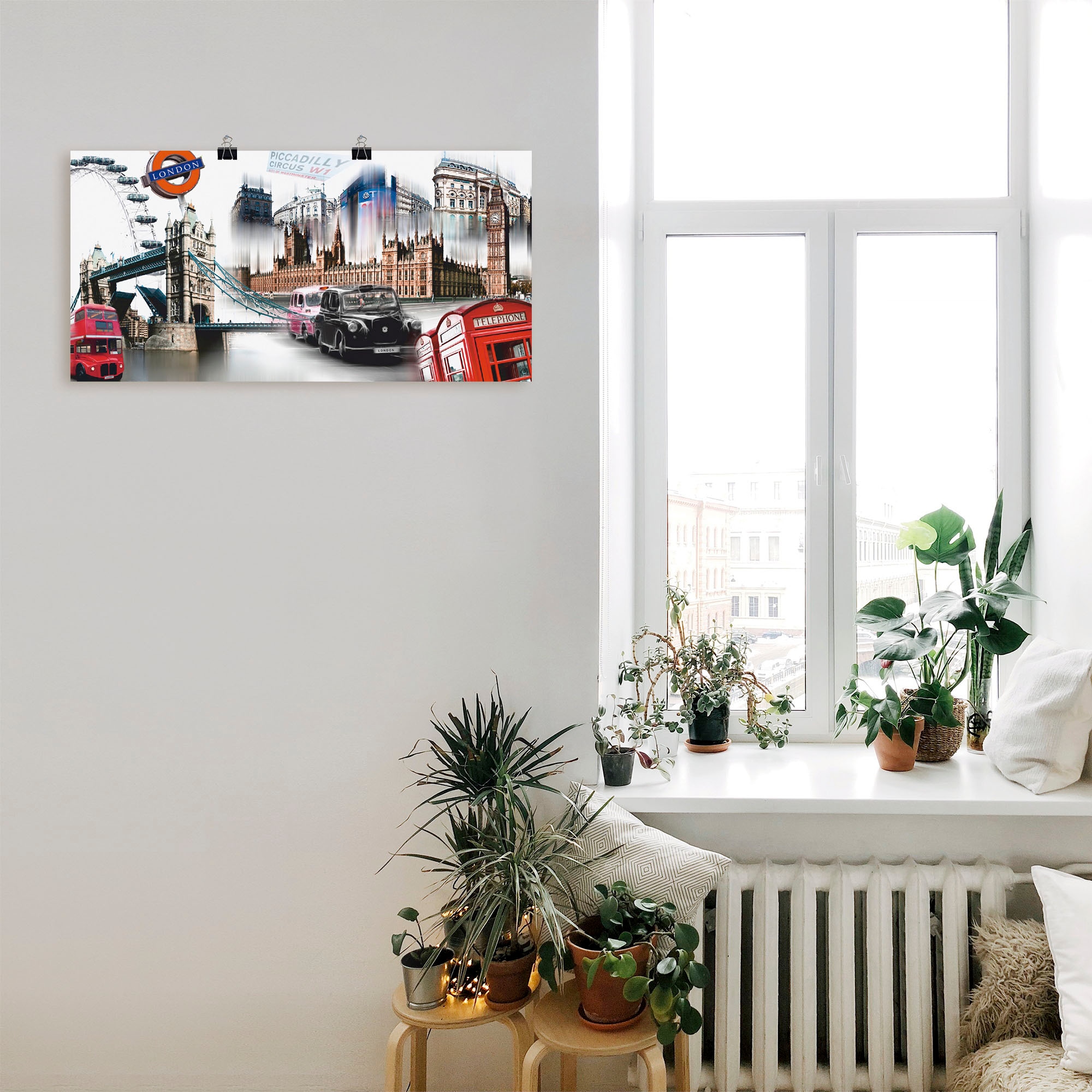 Artland Wandbild »London Skyline Collage IV« Großbritannien 1 Stk. tlg. als Leinwandbild, Poster, Wandaufkleber in verschied. Größen