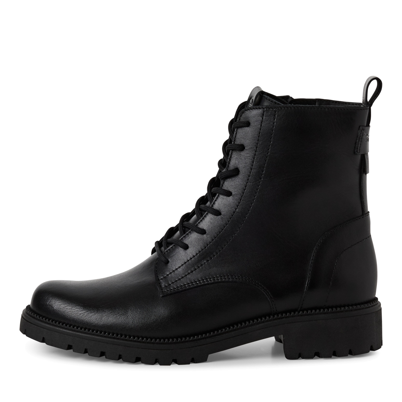Tamaris Schnürstiefelette, Blockabsatz, Schnürboots, Businessschuh mit dezenten Ziernähten