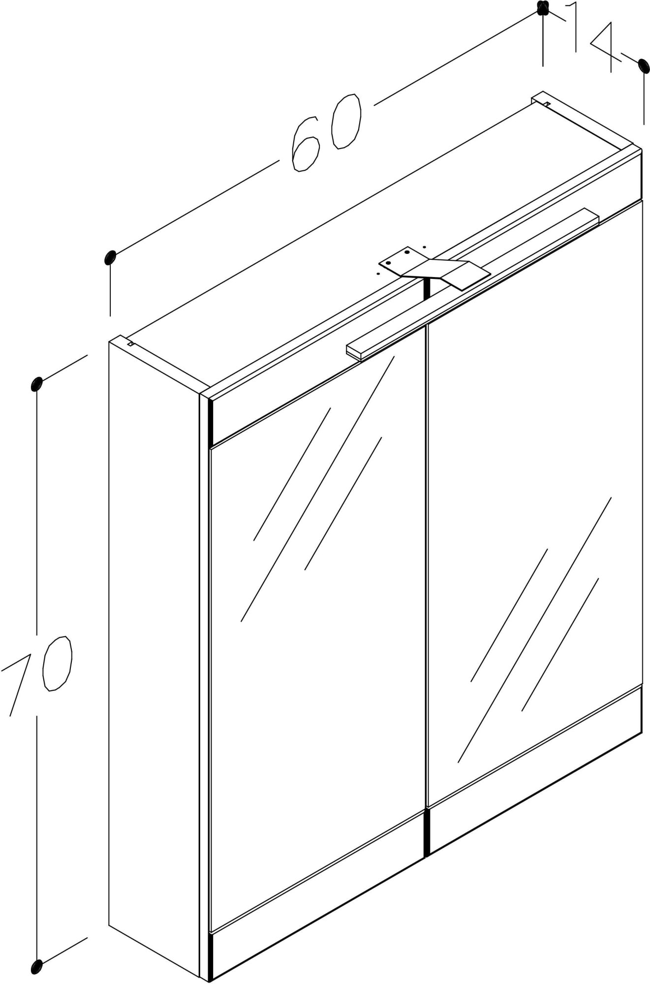 welltime Badezimmerspiegelschrank »Serena Retro«, FSC®-zertifiziertes Material, Breite 61,5 cm, mit LED-Beleuchtung