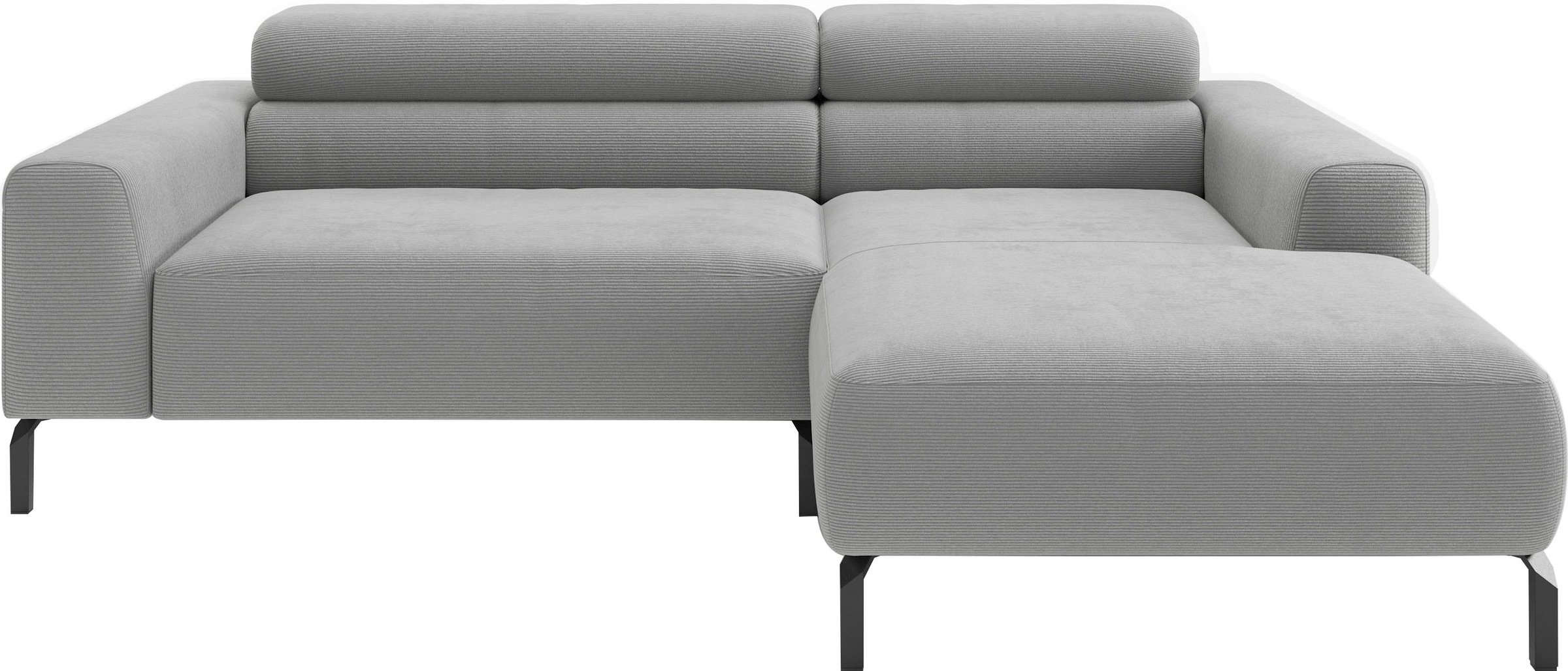 Home affaire Ecksofa "Ecksofa, L-Form, incl. Kopfteilverstellung, Breite 223 cm" wahlweise elektrische Sitztiefenverstellung