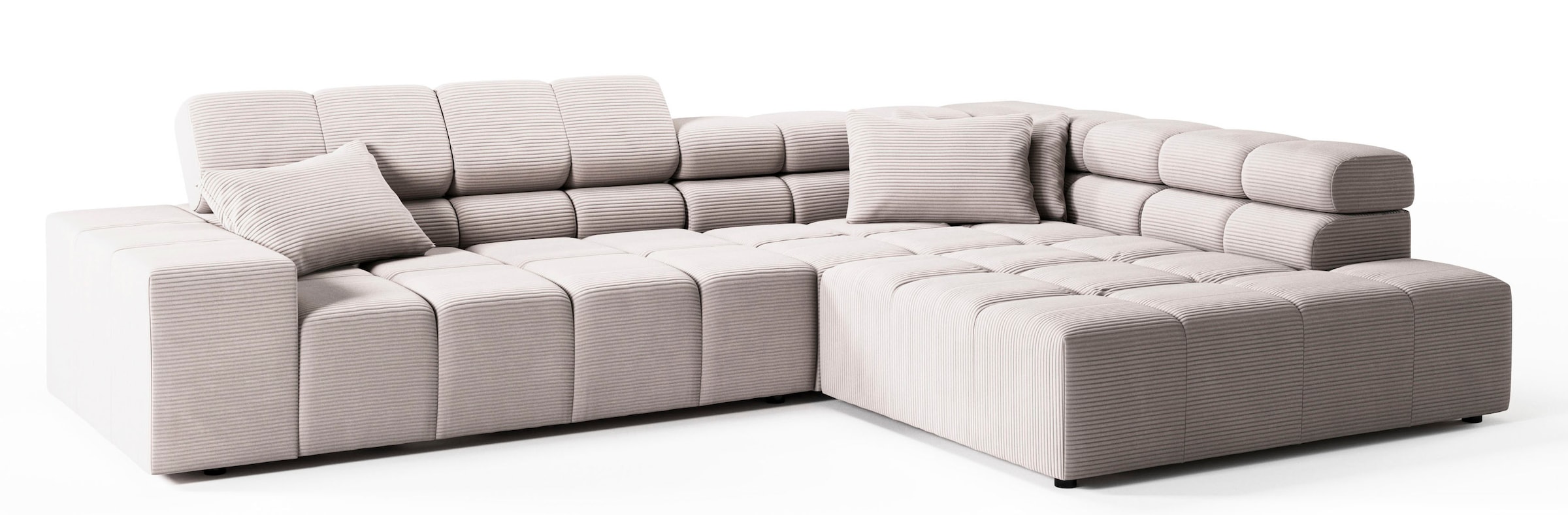 INOSIGN Ecksofa »Ancona incl. Kopfteilverstellung, OTTOs Choice, Breite 319cm, L-Form«, wahlweise motorische Sitztiefenverstellung, auch in Cord + Easy Care