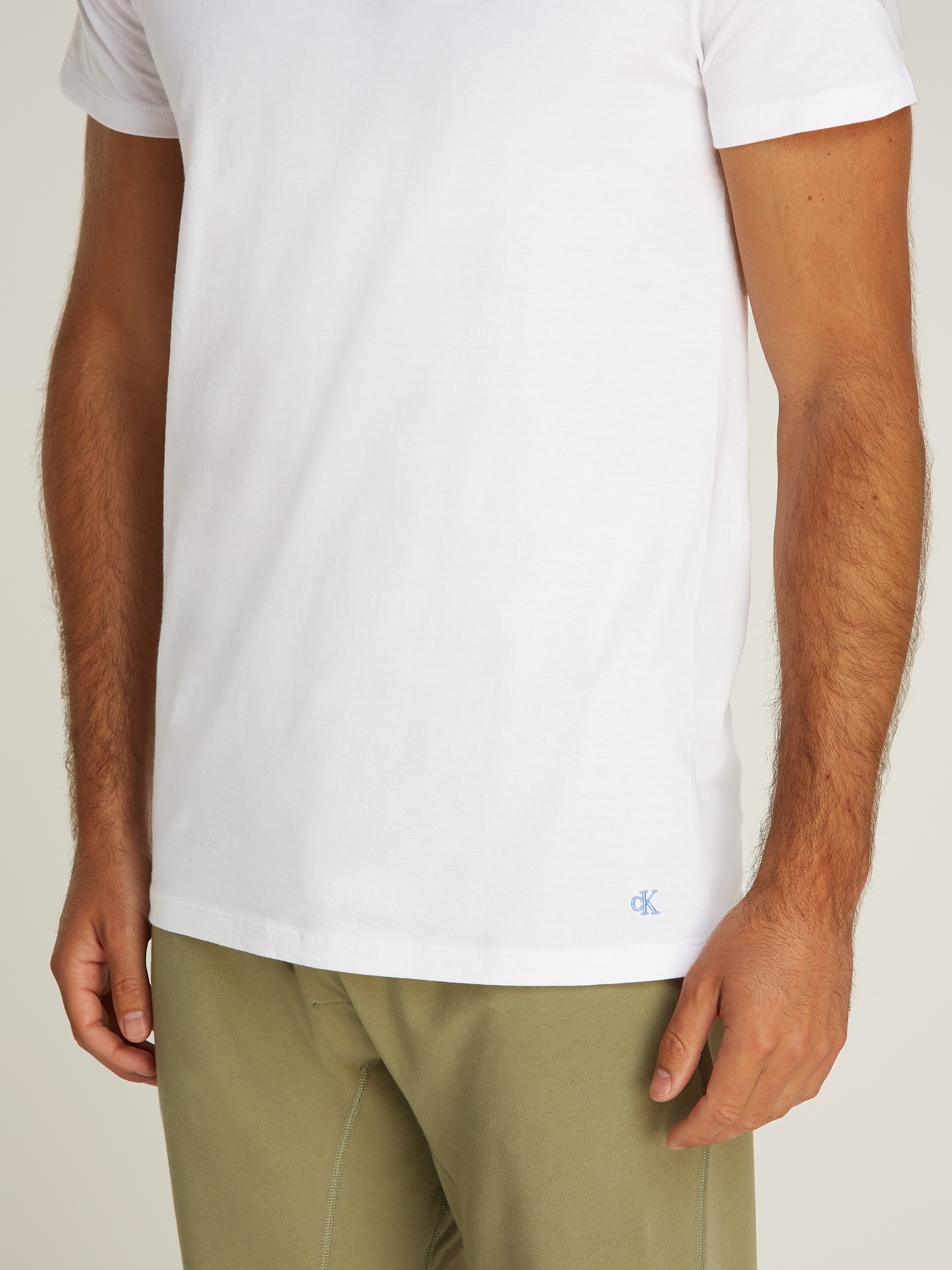 Thumbnail - Calvin Klein Underwear T-Shirt "S/S CREW NECK 3PK", 3 Stk. mit Logostickerei