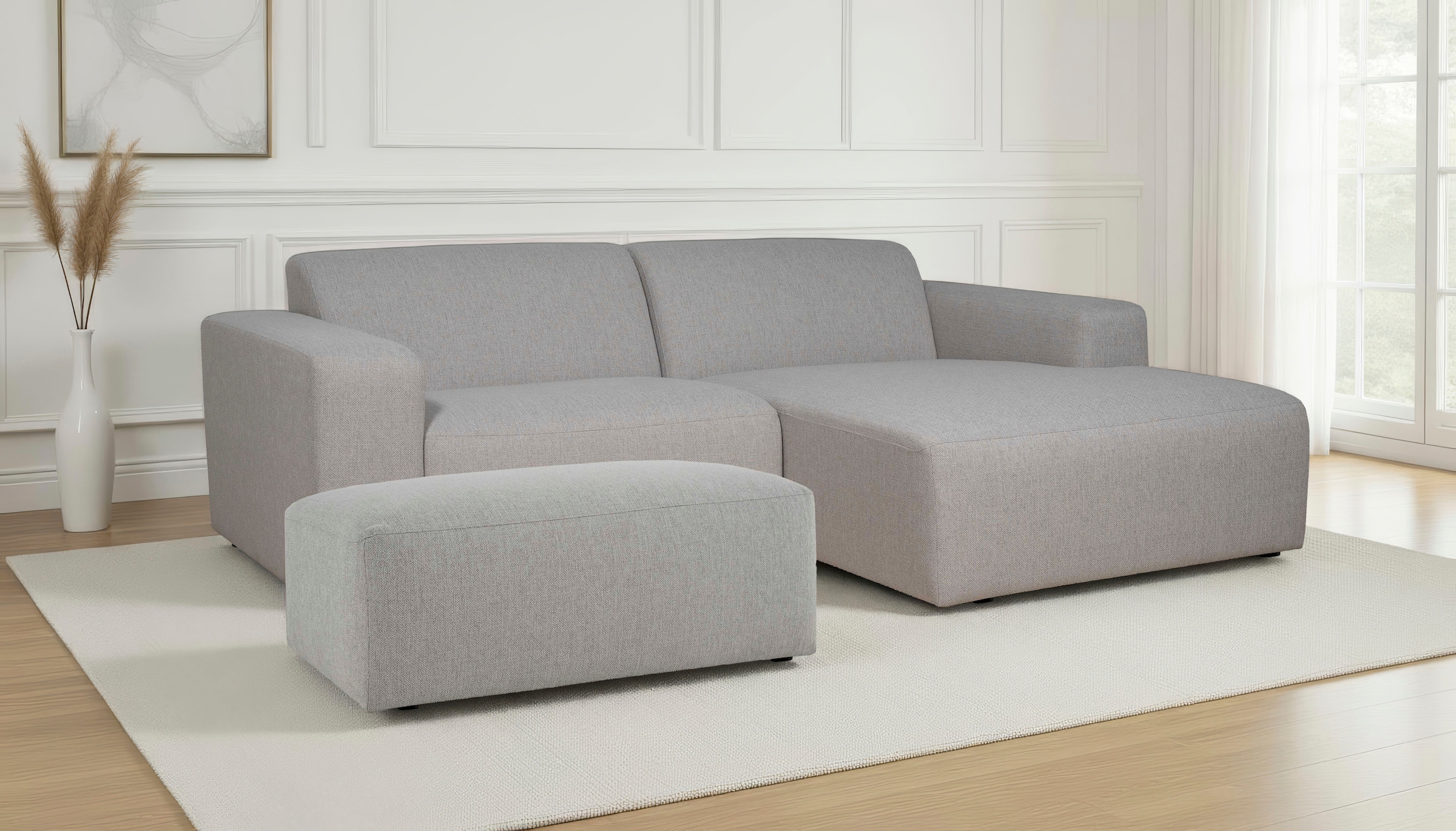 OTTO home Ecksofa "Koa,228cm, L-Form, Modulsofa, Webstoff, Cord, Struktur, günstig online kaufen