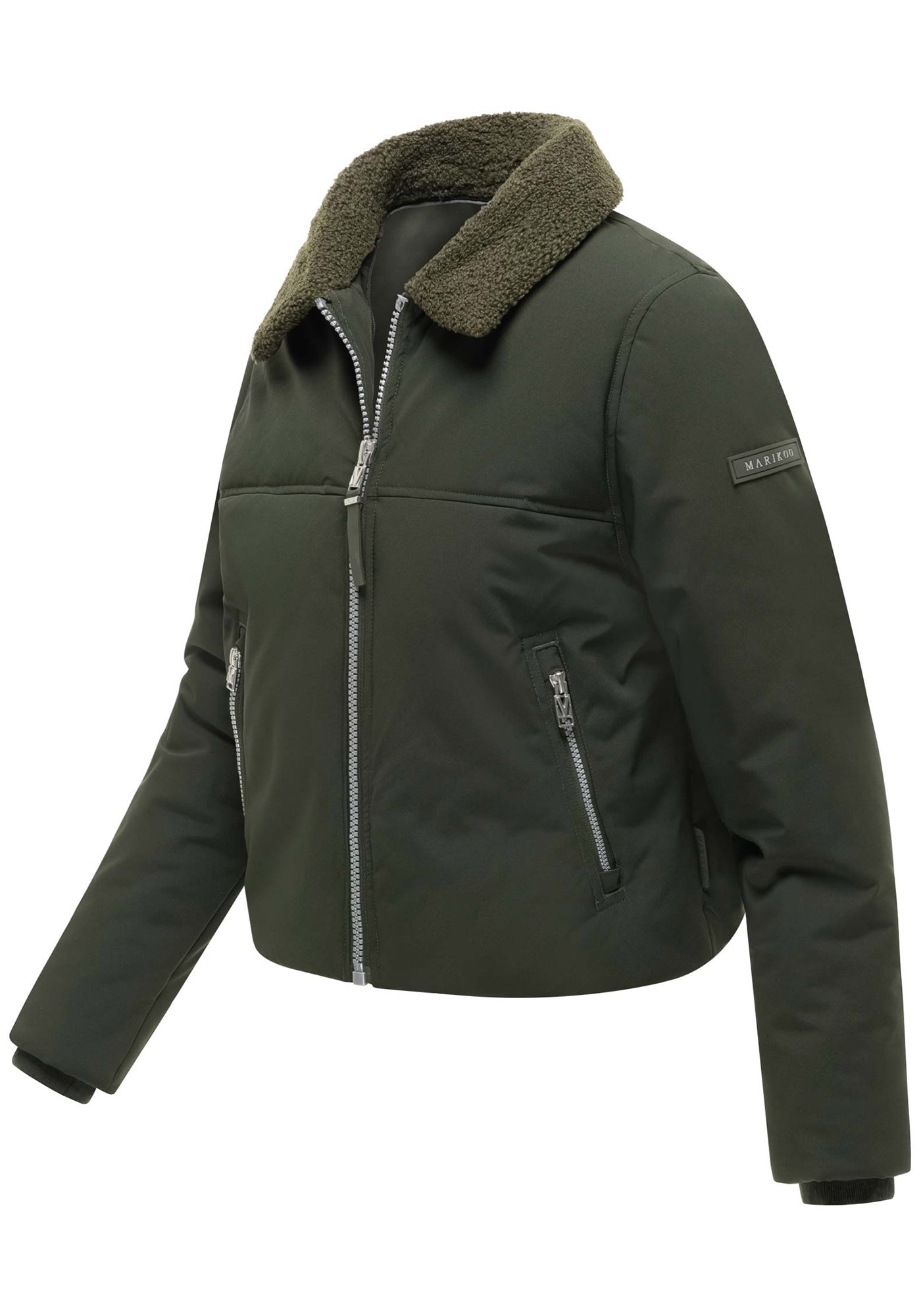 Marikoo Winterjacke »Yurinaa« mit Kapuze Damen Pufferjacke warm mit Kapuze und kuscheligem Kragen