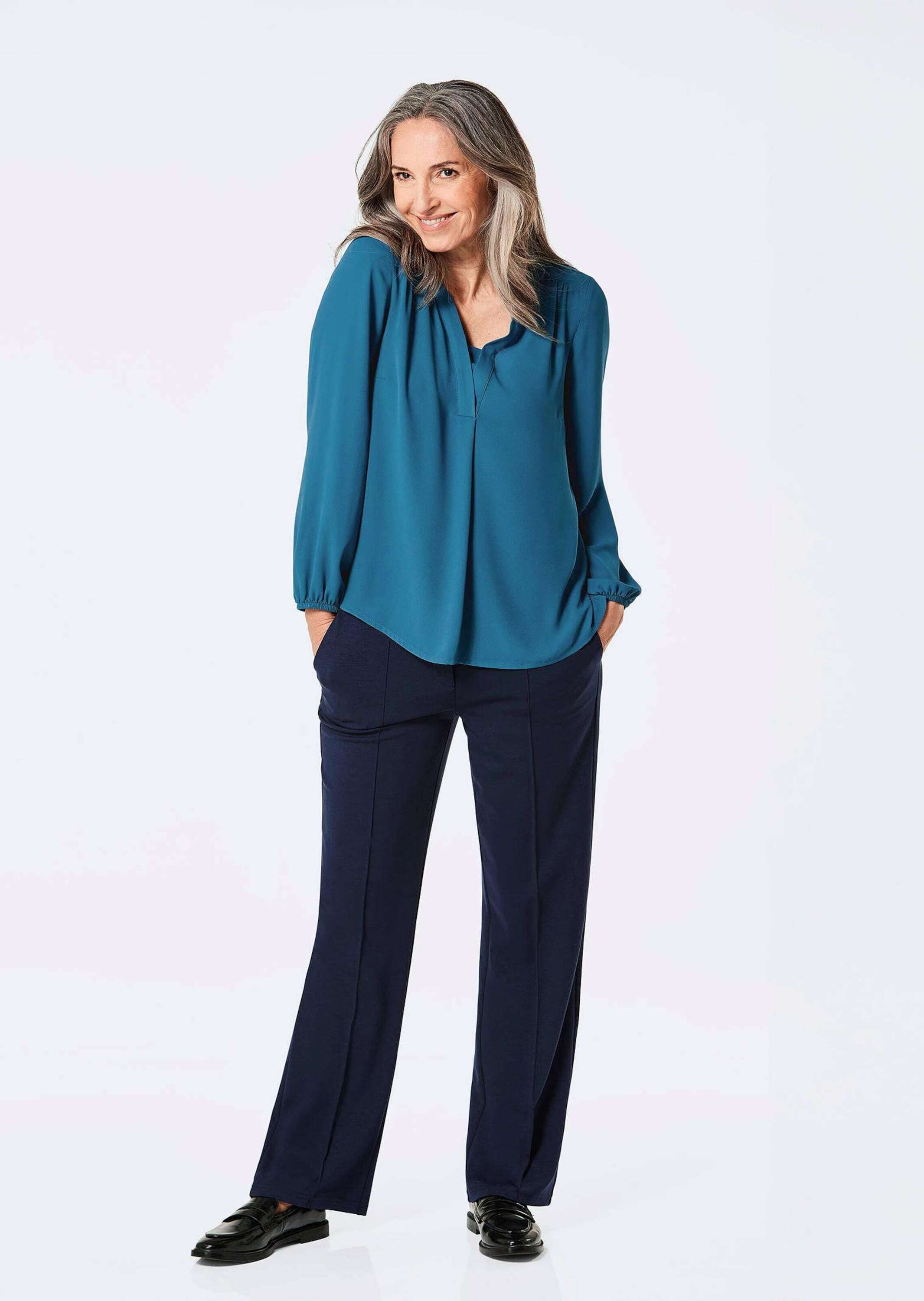 GOLDNER Tunika "Kurzgröße Bluse mit Tunika Ausschnitt" günstig online kaufen