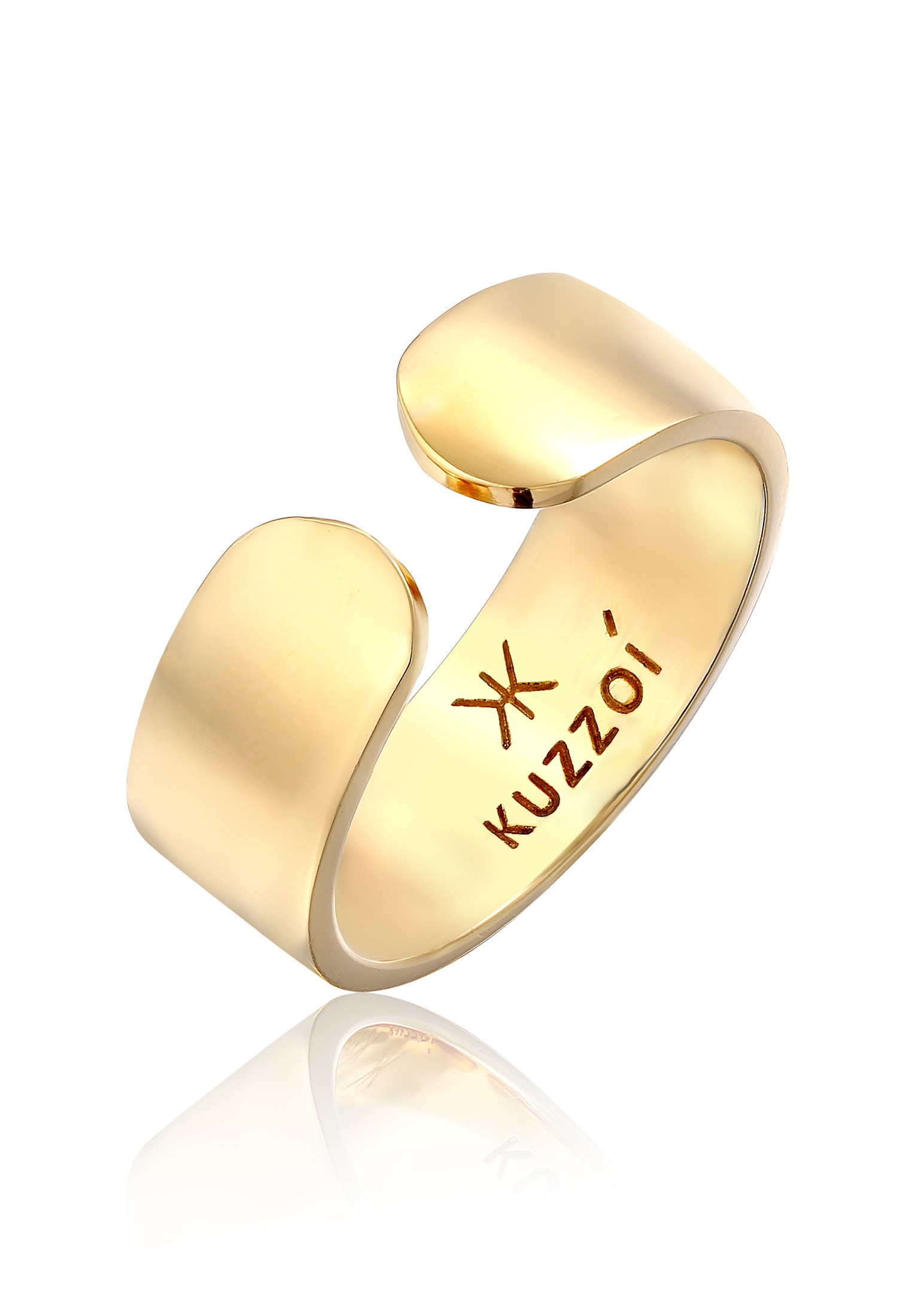 Kuzzoi Silberring »Bandring Klares Design | bestellen Offen BAUR 925 Silber«