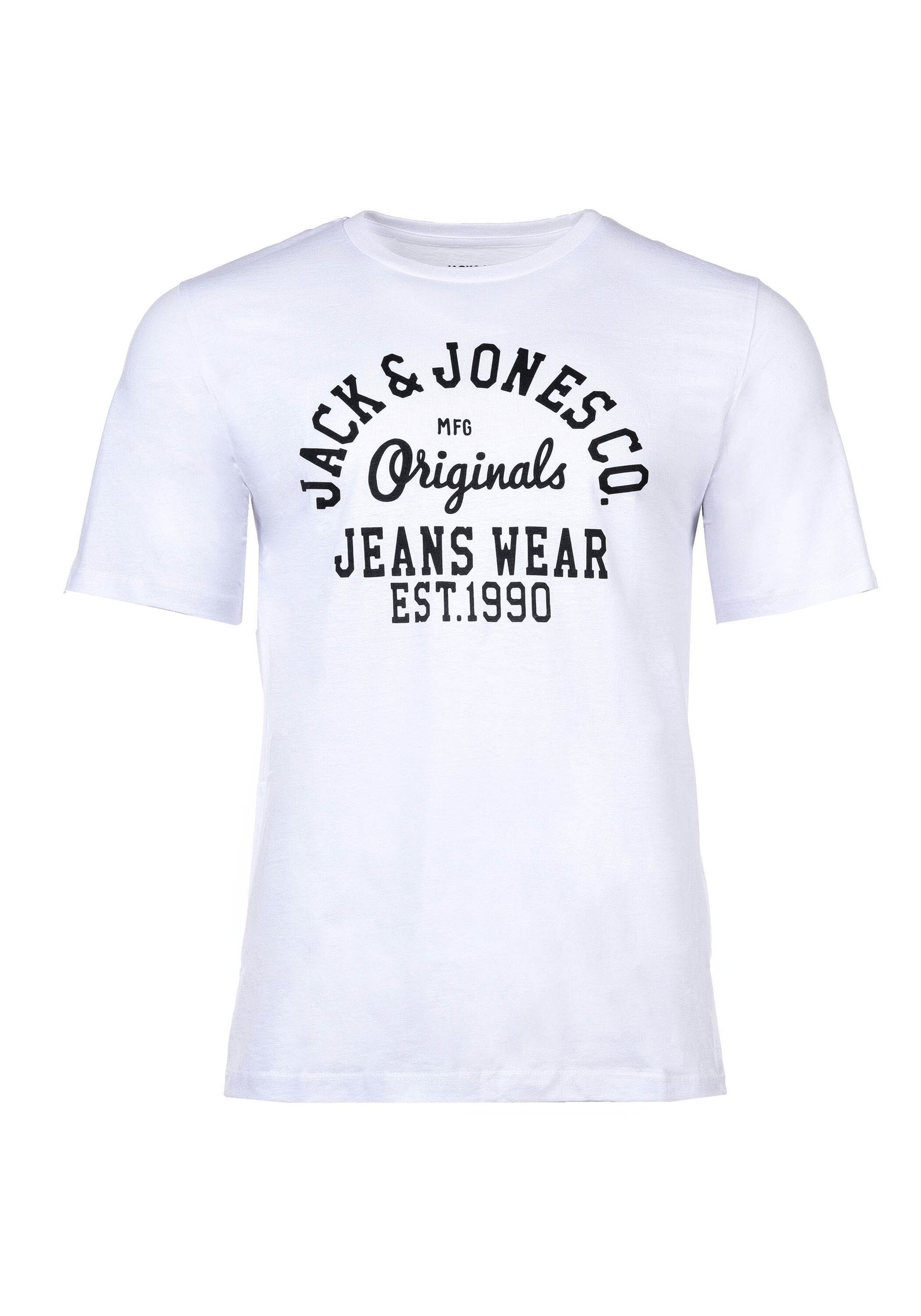 Jack & Jones T-Shirt »T-Shirt JJLEOGRA TEE CREW NECK 5PK 5er Pack«