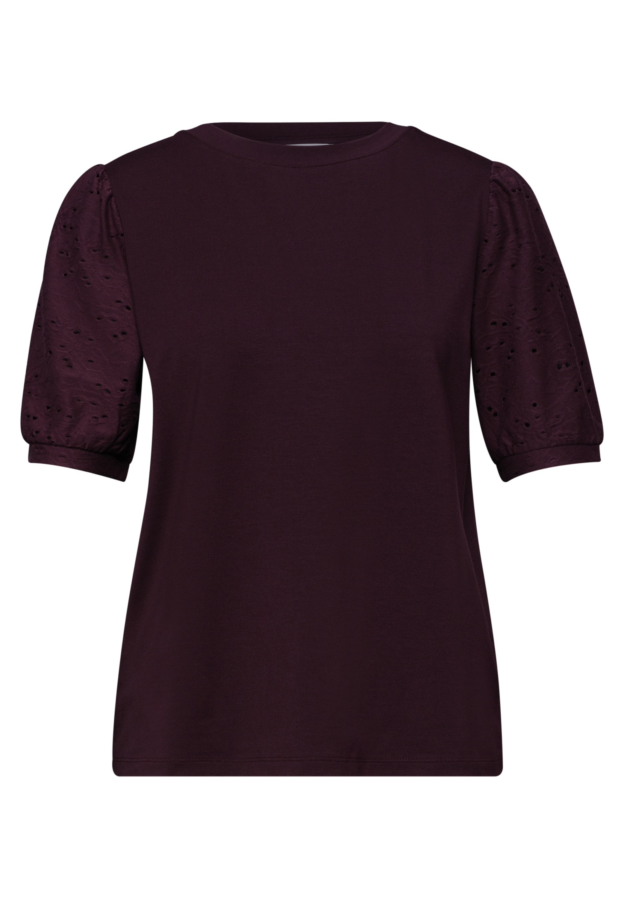 STREET ONE STUDIO Spitzenshirt im soften Baumwoll-Mix