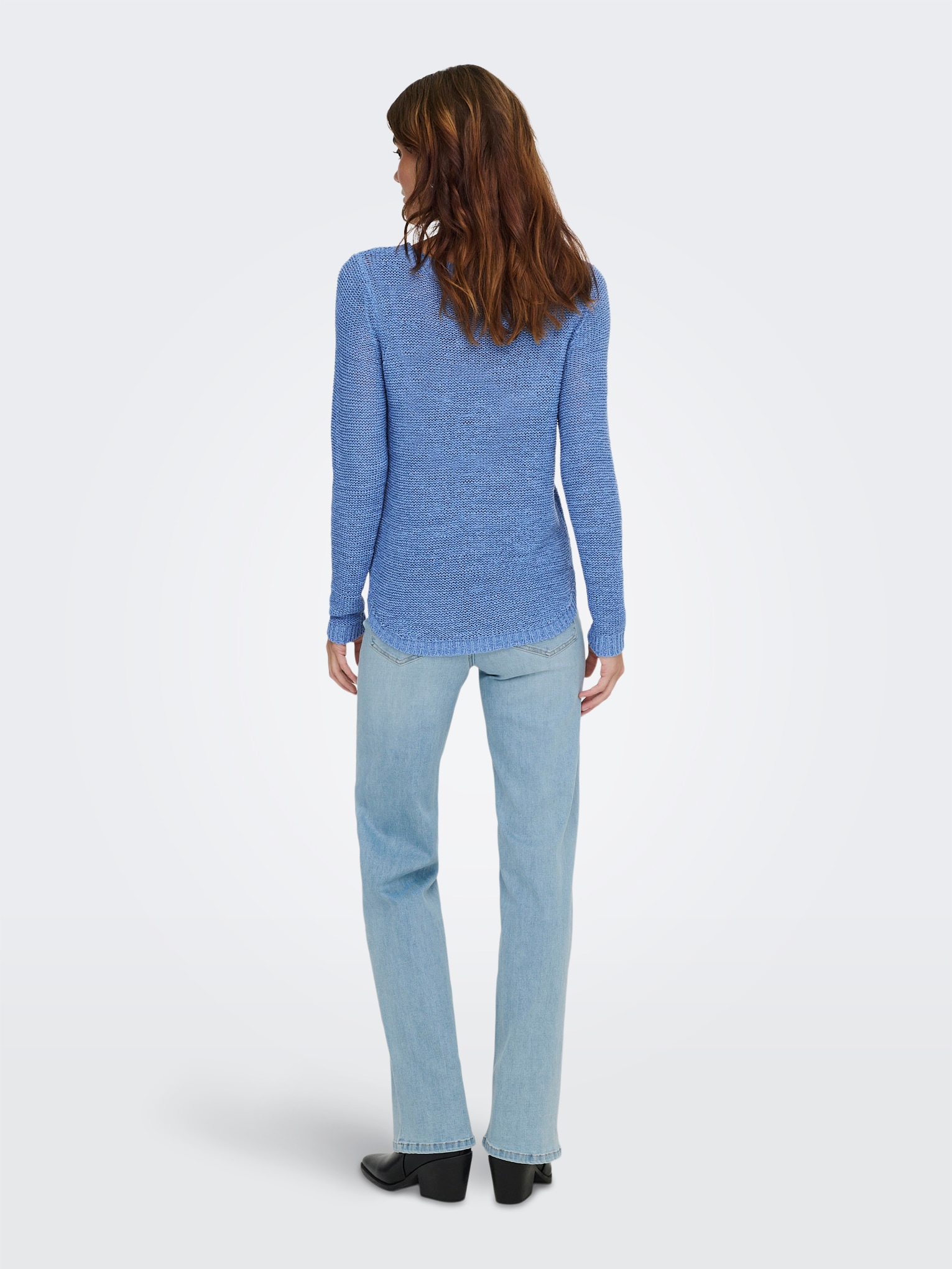 ONLY Strickpullover »ONLGEENA XO L/S PULLOVER KNT NOOS« Materialmix, regular fit