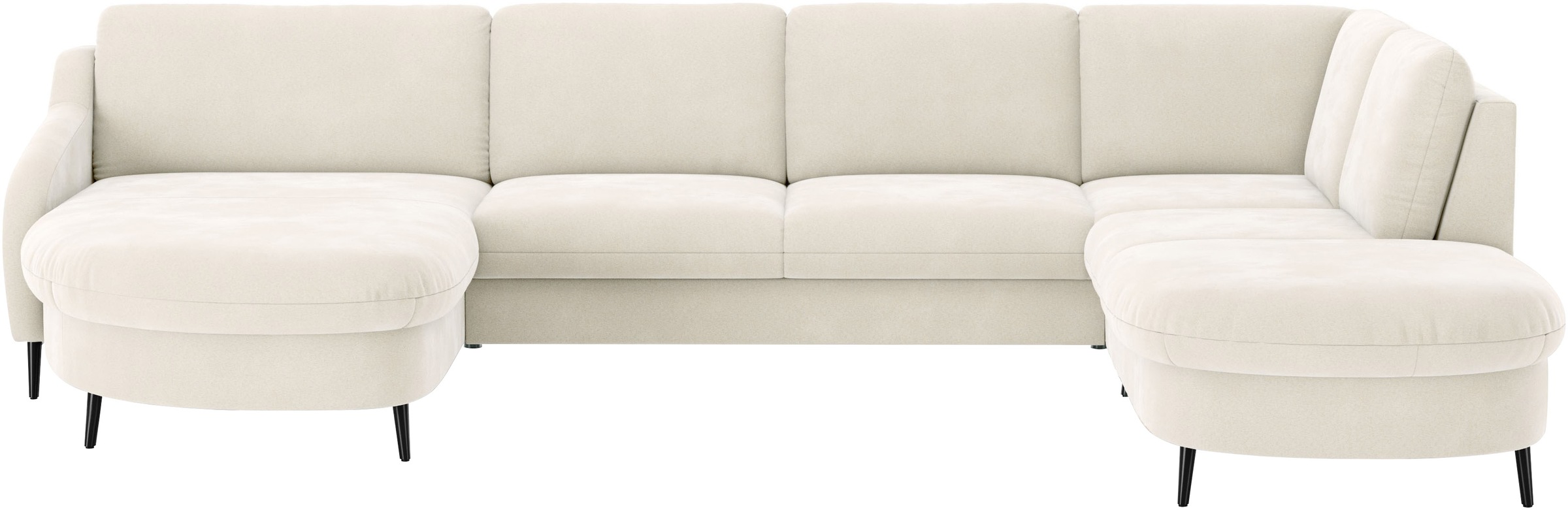 sit&more "Soul U-Form" wahlweise mit Bett und Bettkasten