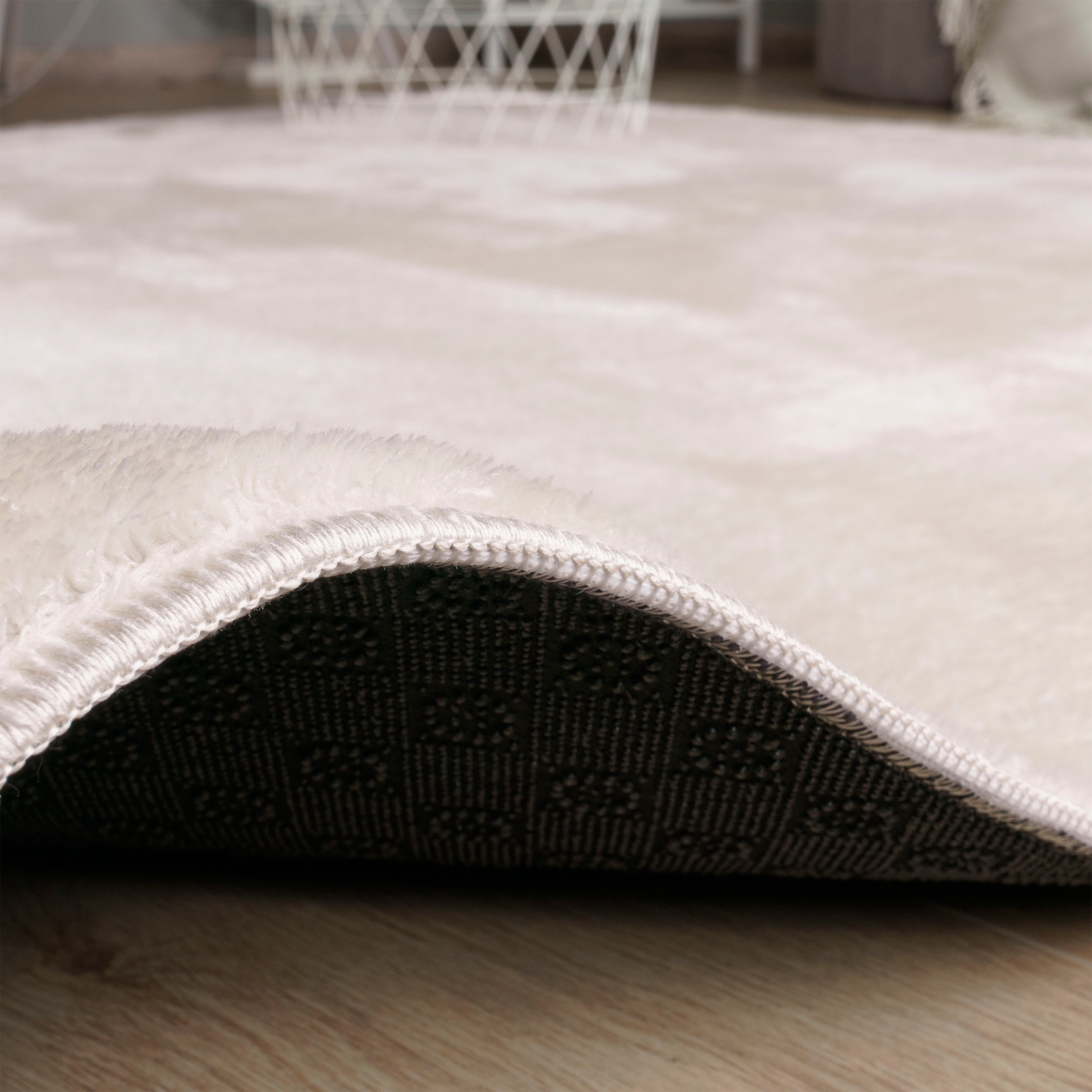 Teppich »Andeer«, rechteckig, 14 mm Höhe, Kurzflor, Uni Farben, weich & kuschelig, waschbar, Wohnzimmer