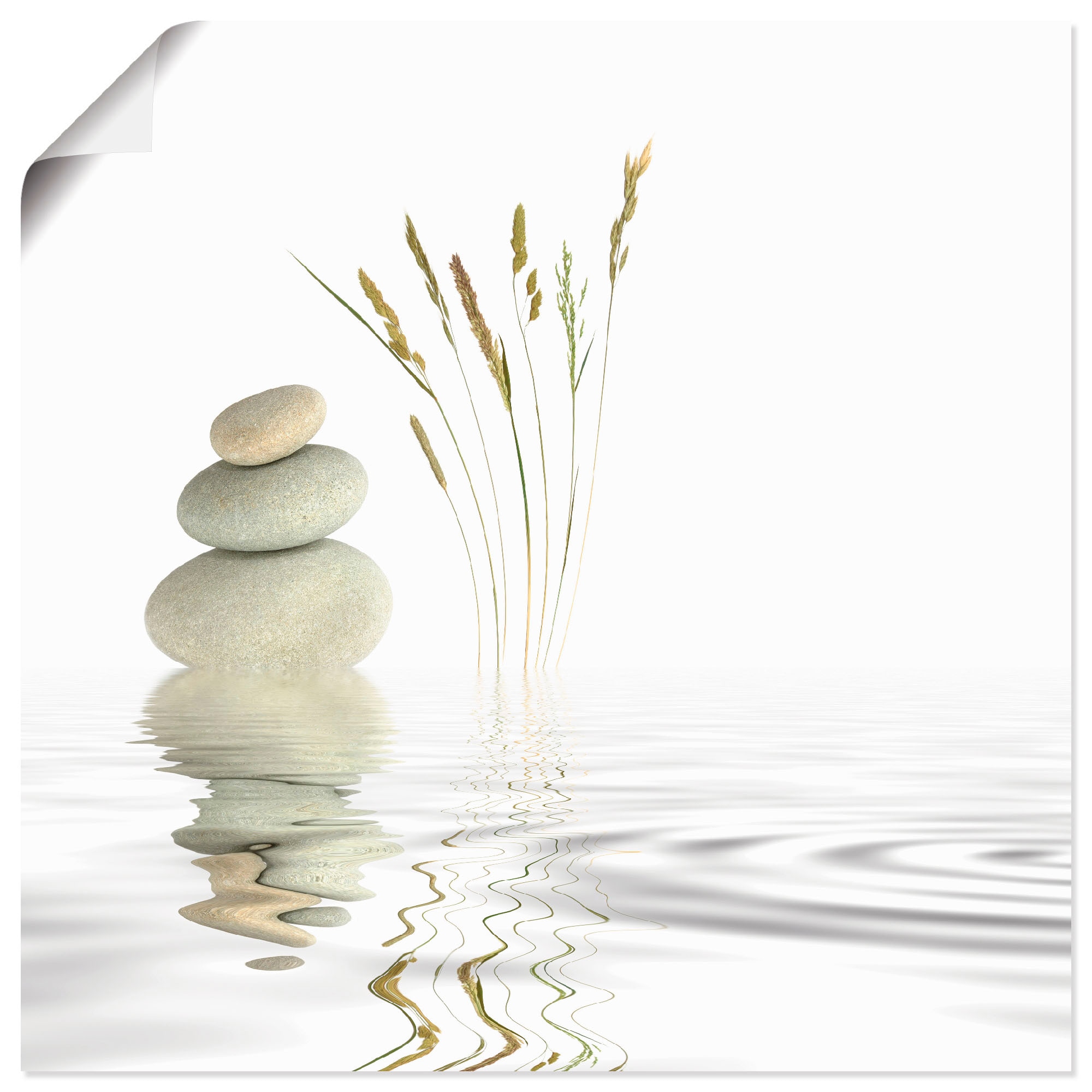 Artland Wandbild "Zen Friede" Zen 1 Stk. tlg. als Alubild, Outdoorbild, Lei günstig online kaufen