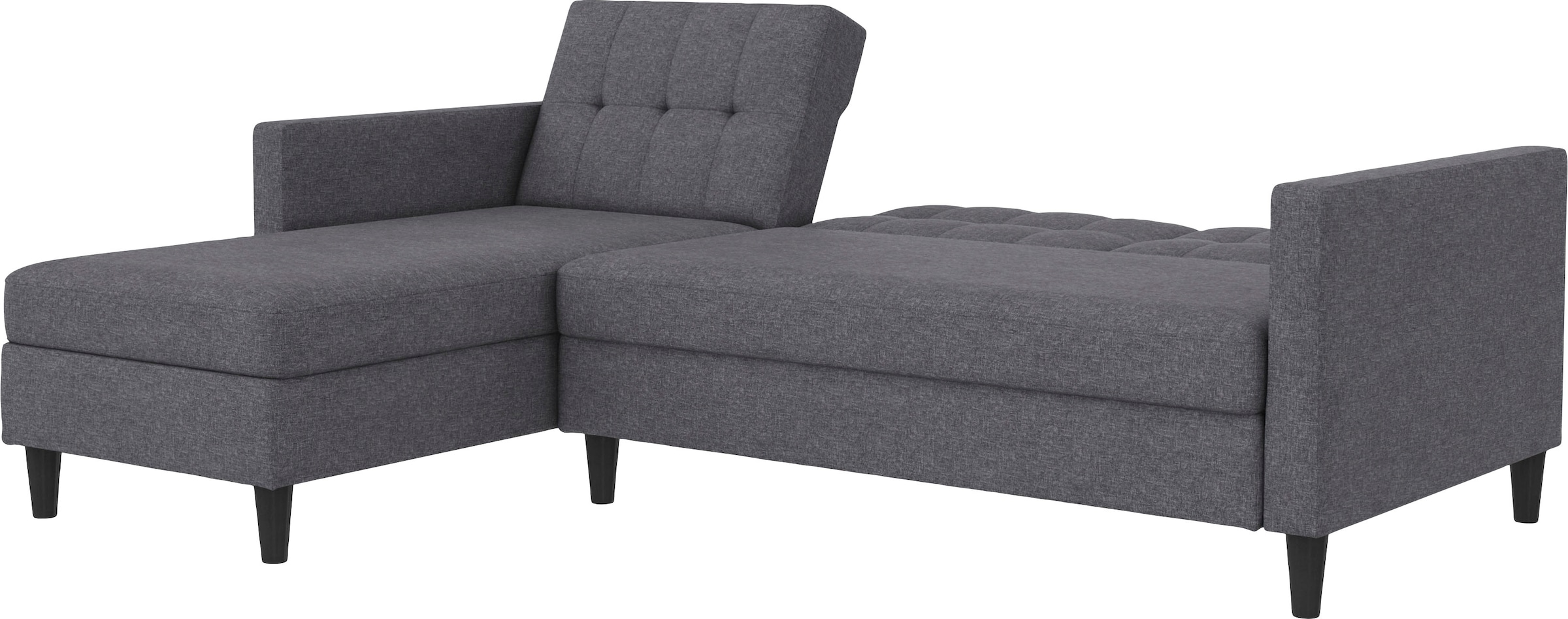Dorel Home Ecksofa »Hartford II«, mit Bettfunktion und Stauraum, Recamiere beidseitig montierbar