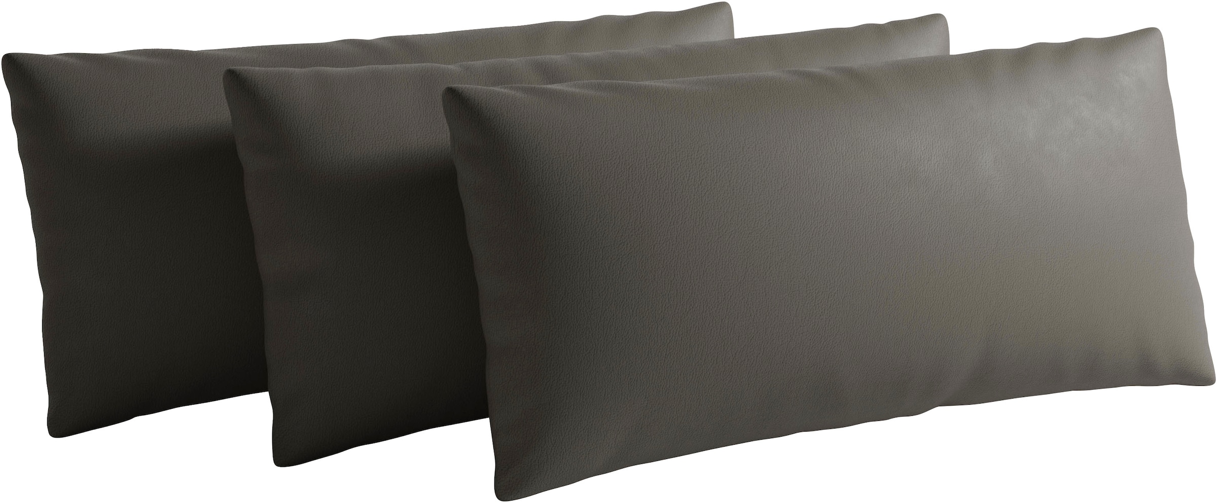 sit&more Sofakissen "Vanity Leder, 3er Set, B: 60 cm"