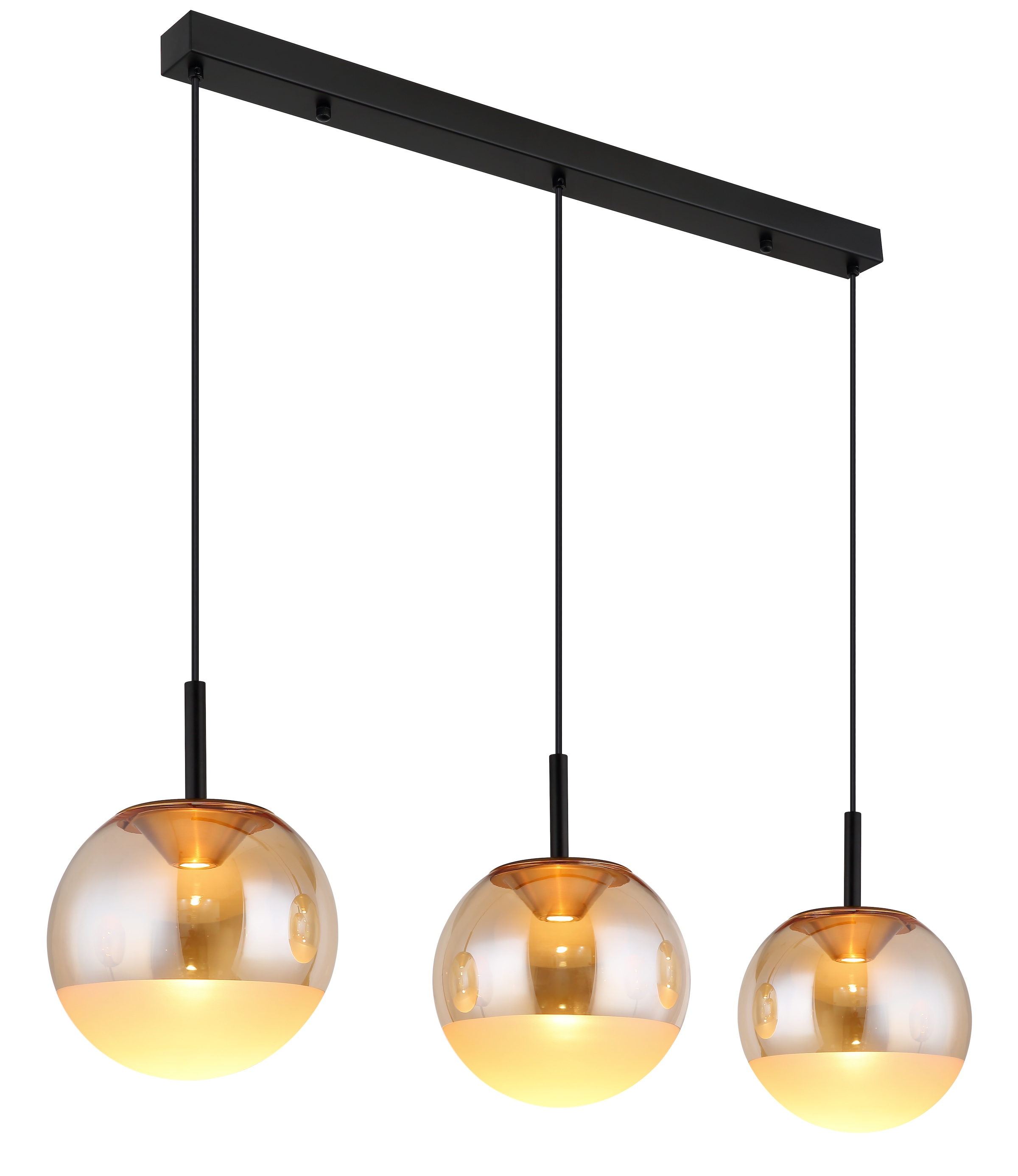 GLOBO LIGHTING Hängeleuchte "SEVERIN", schwarz matt, H: 130cm, 1 Stk., Leuchten, Hängelampe Esszimmer-Leuchte Esstischleuchte Wohnzimmer, Hängeleuchte