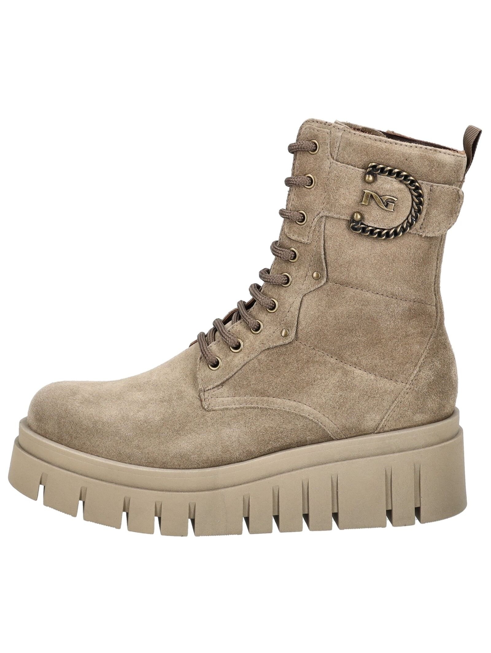 Nero Giardini Schnürstiefelette "Nero Giardini Stiefelette Veloursleder" günstig online kaufen