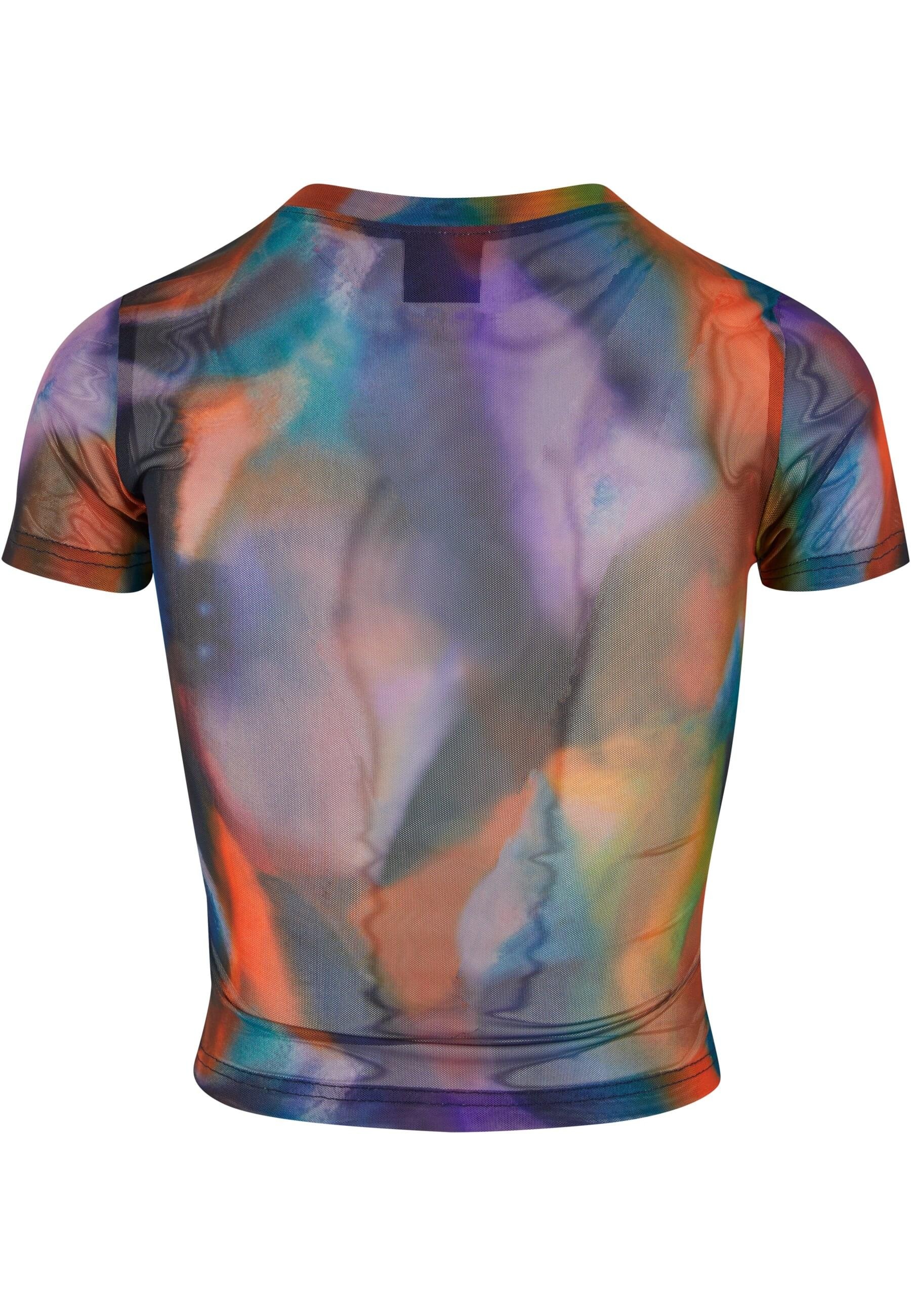 URBAN CLASSICS T-Shirt »Urban Classics Damen Ladies AOP Mesh Tee«, (1 tlg.)